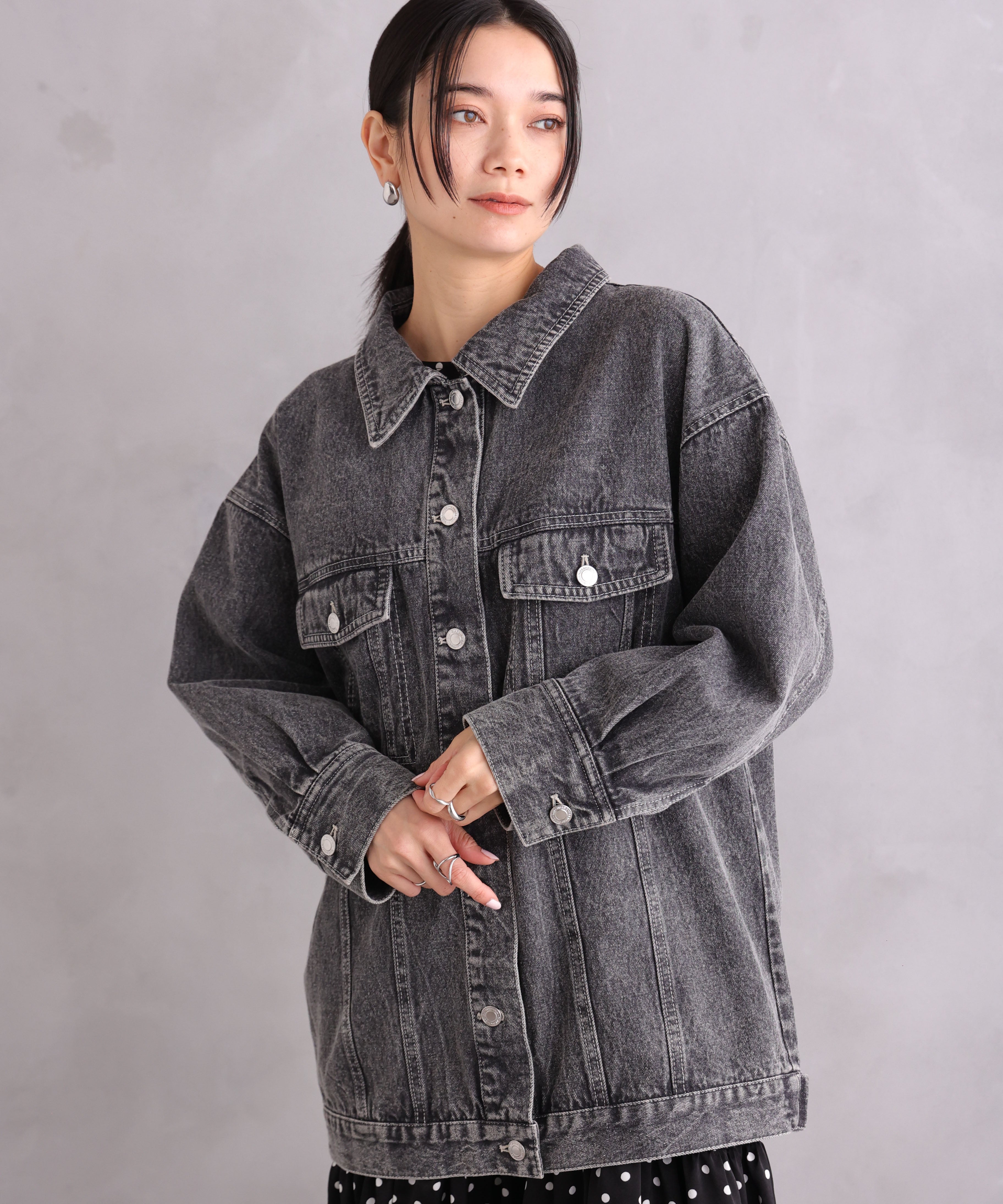 ONE'S TRUE Over Denim Jacket