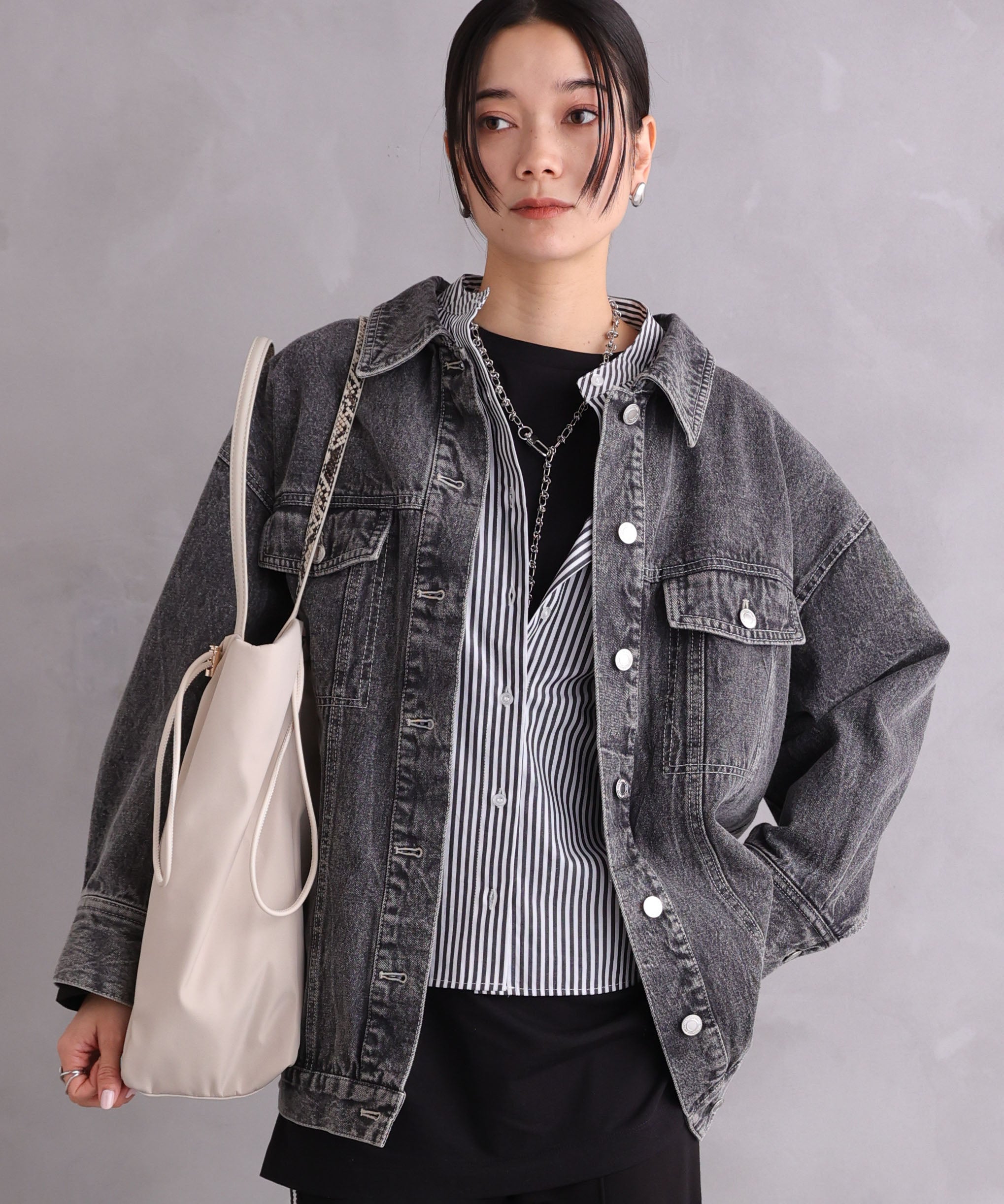 ONE'S TRUE Over Denim Jacket