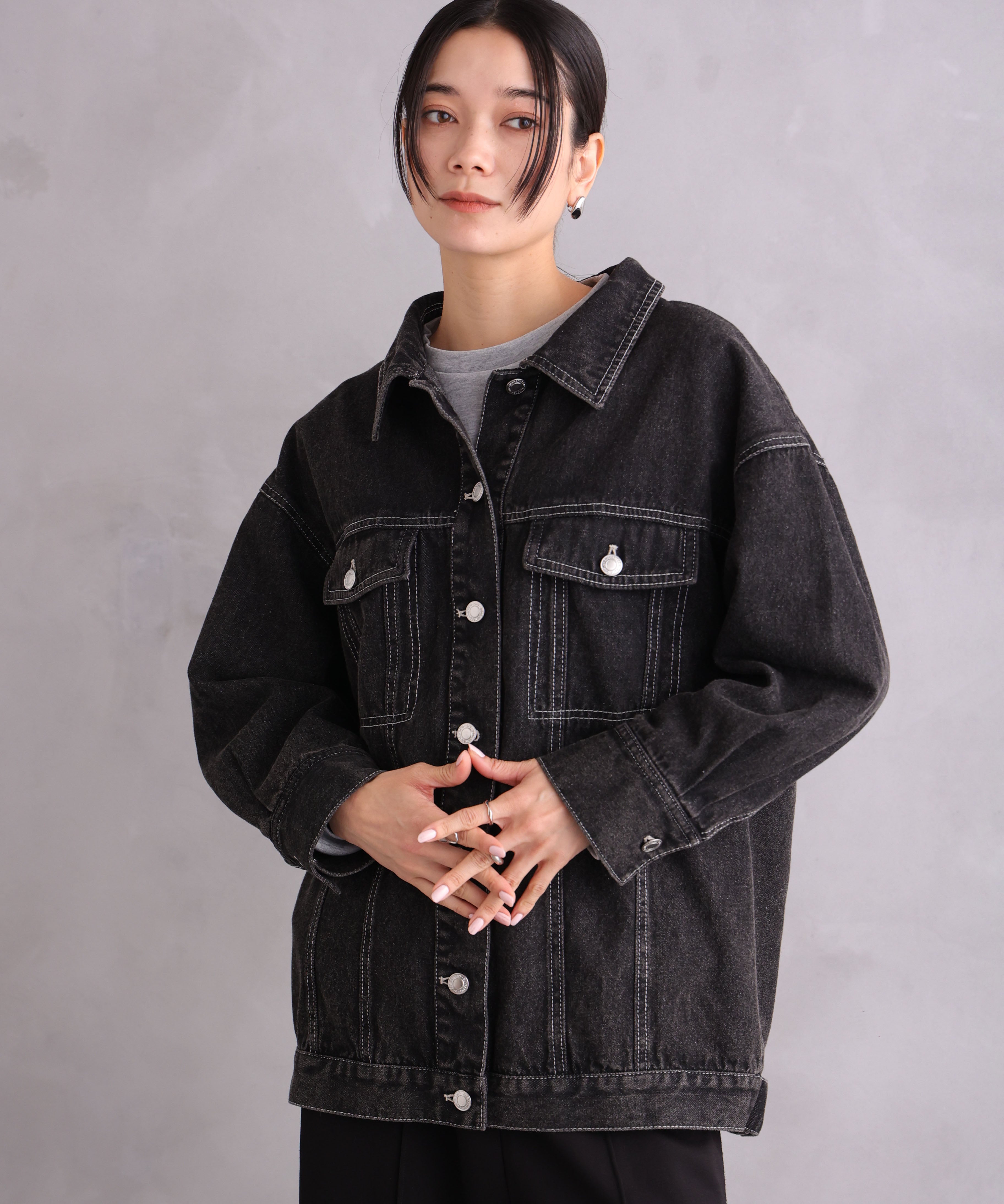 ONE'S TRUE Over Denim Jacket
