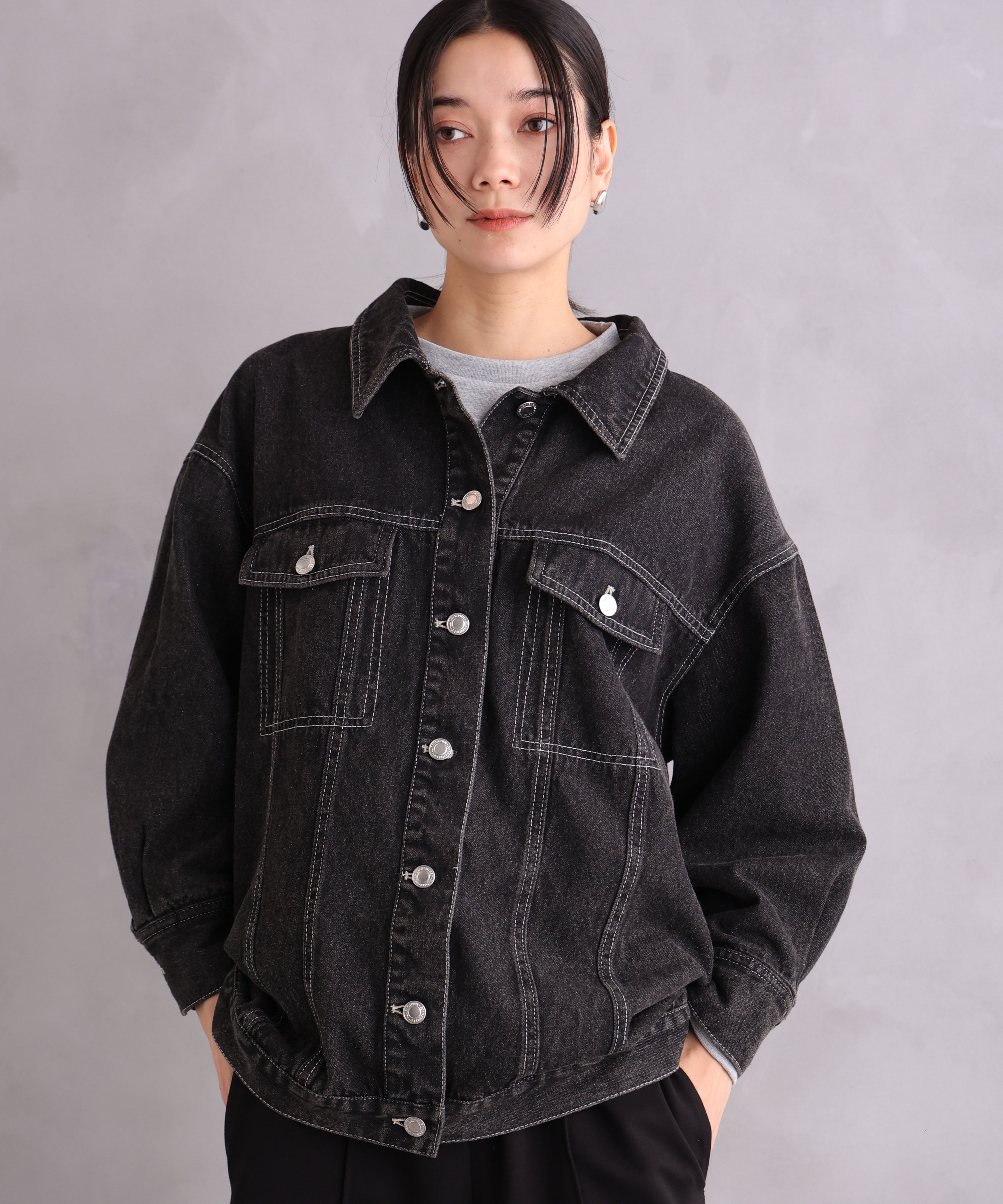 ONE'S TRUE Over Denim Jacket