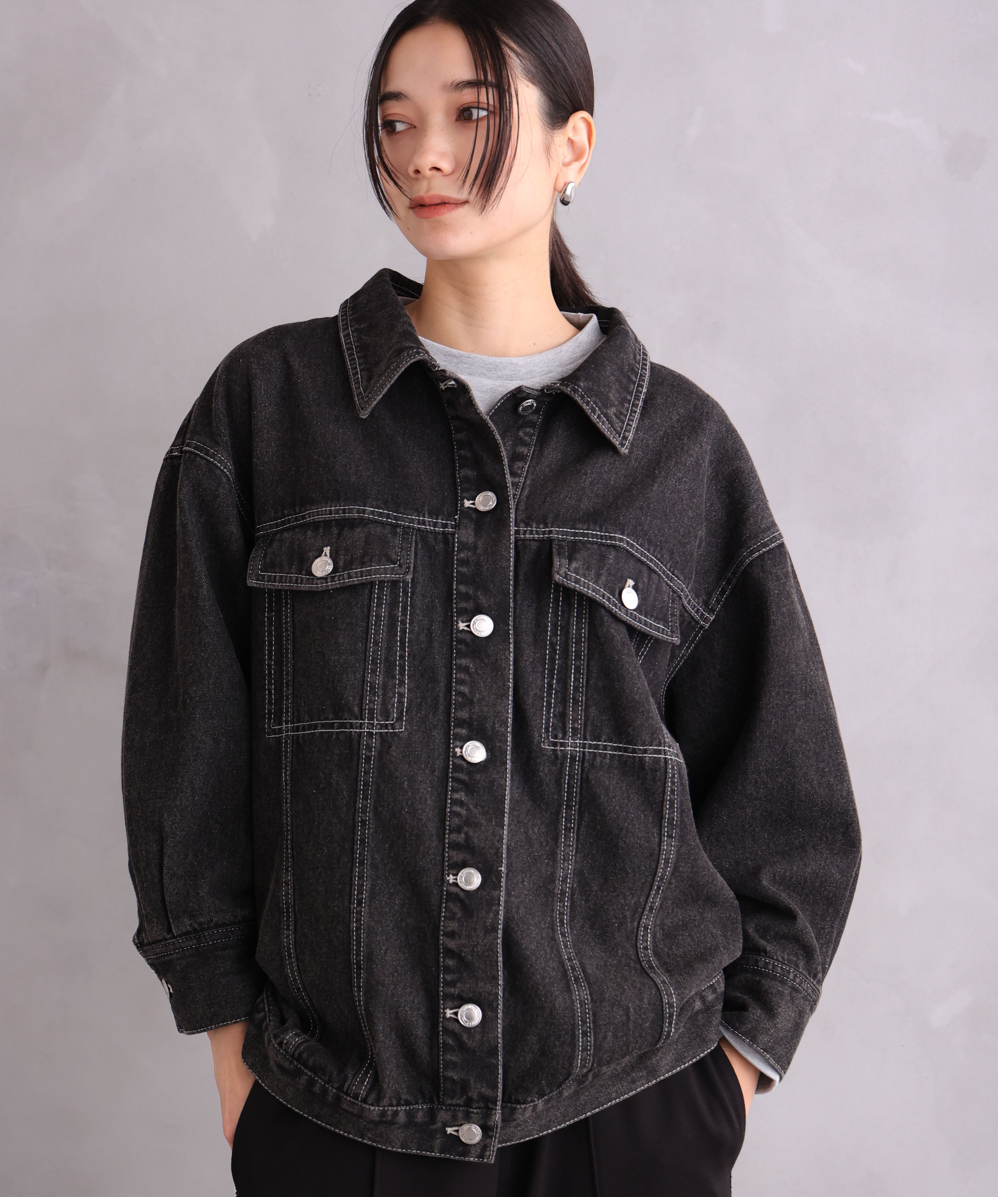 ONE'S TRUE Over Denim Jacket