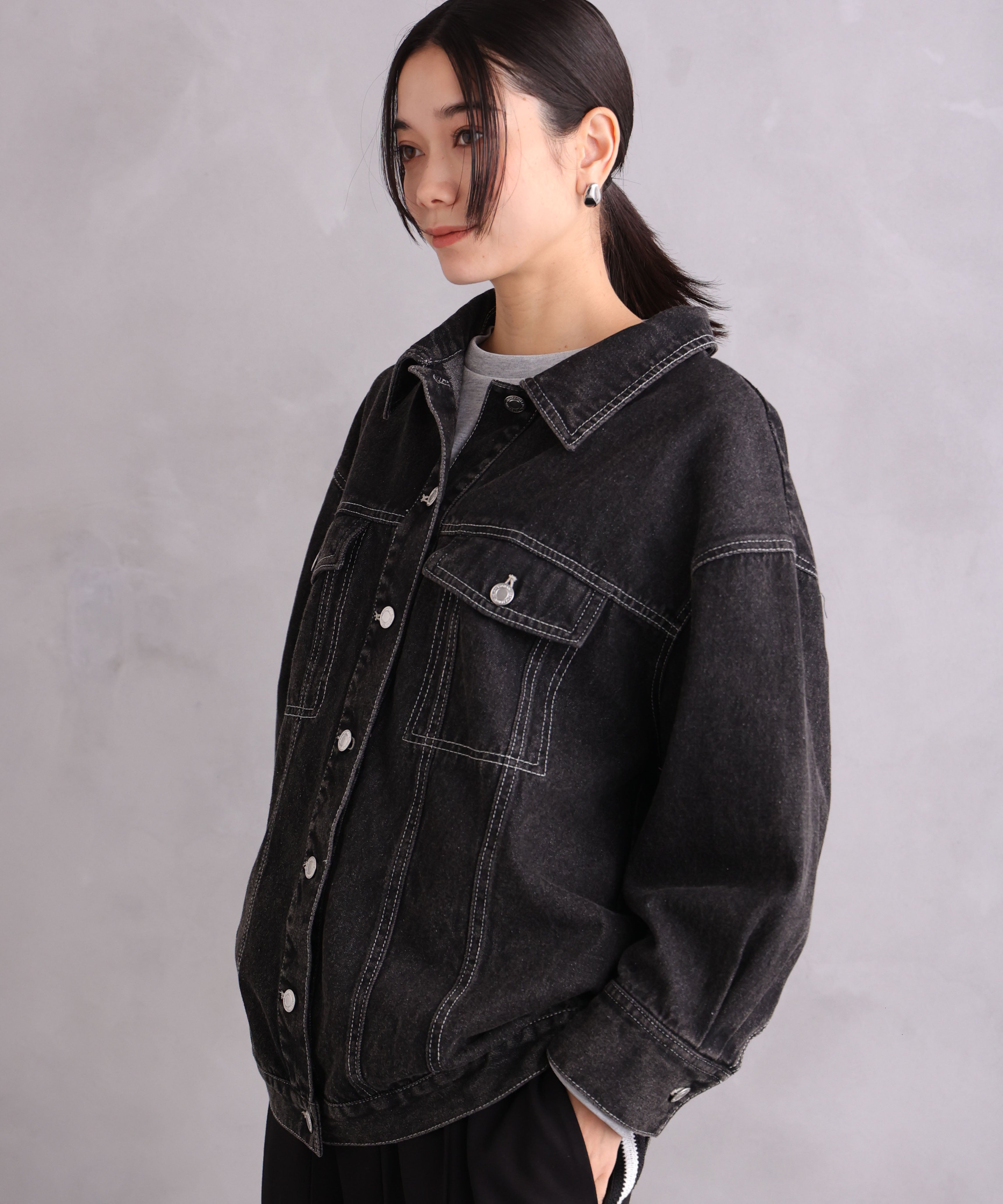 ONE'S TRUE Over Denim Jacket