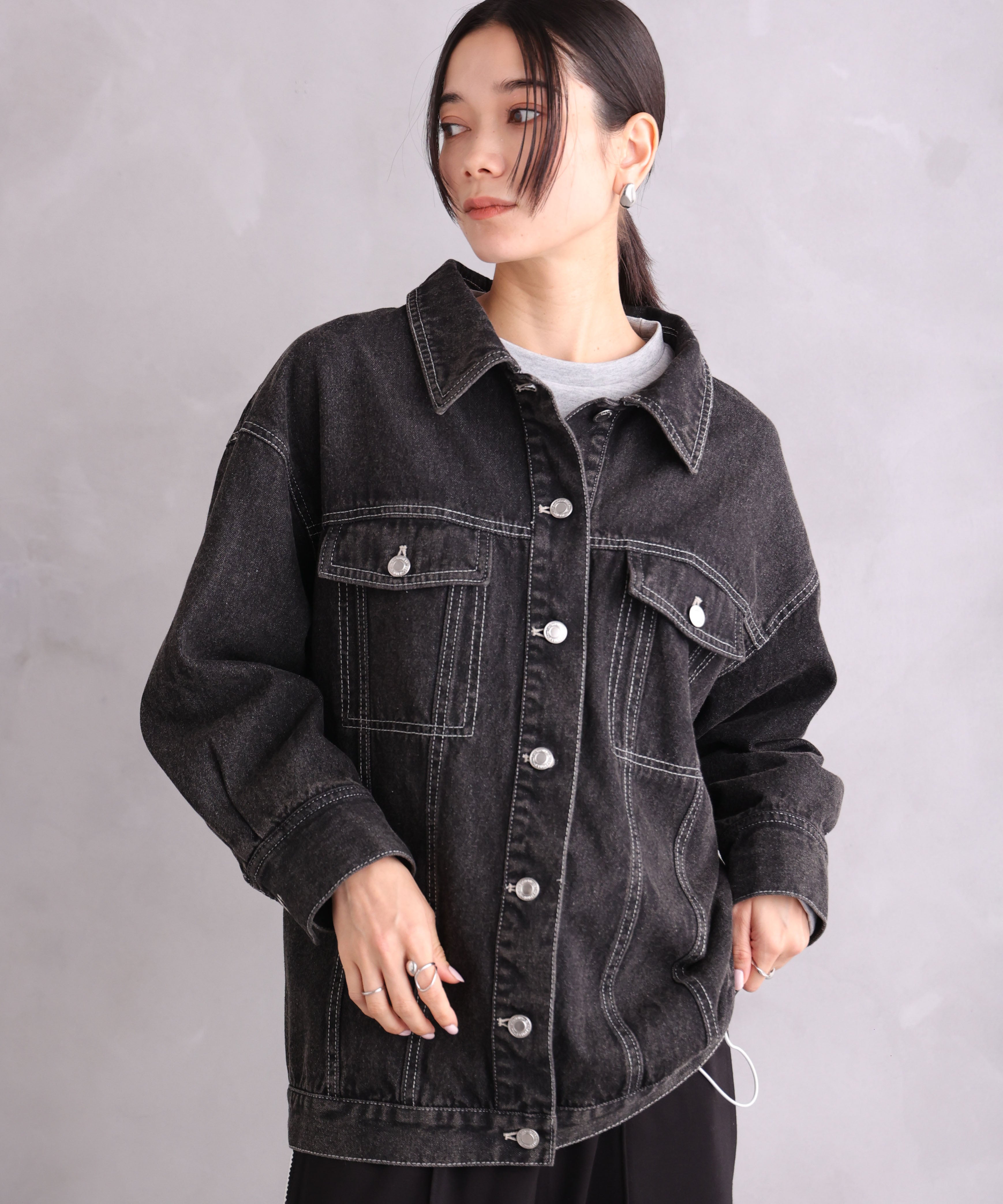 ONE'S TRUE Over Denim Jacket