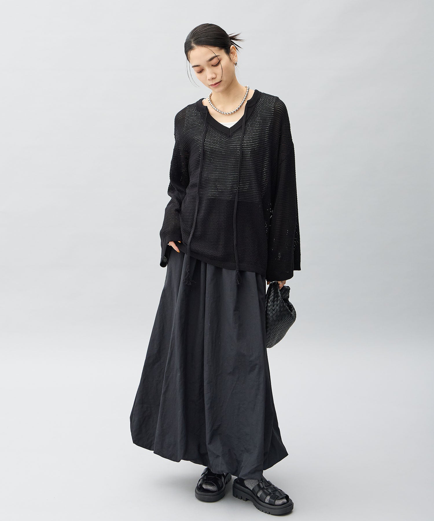 One's True Sheer Knit Pullover