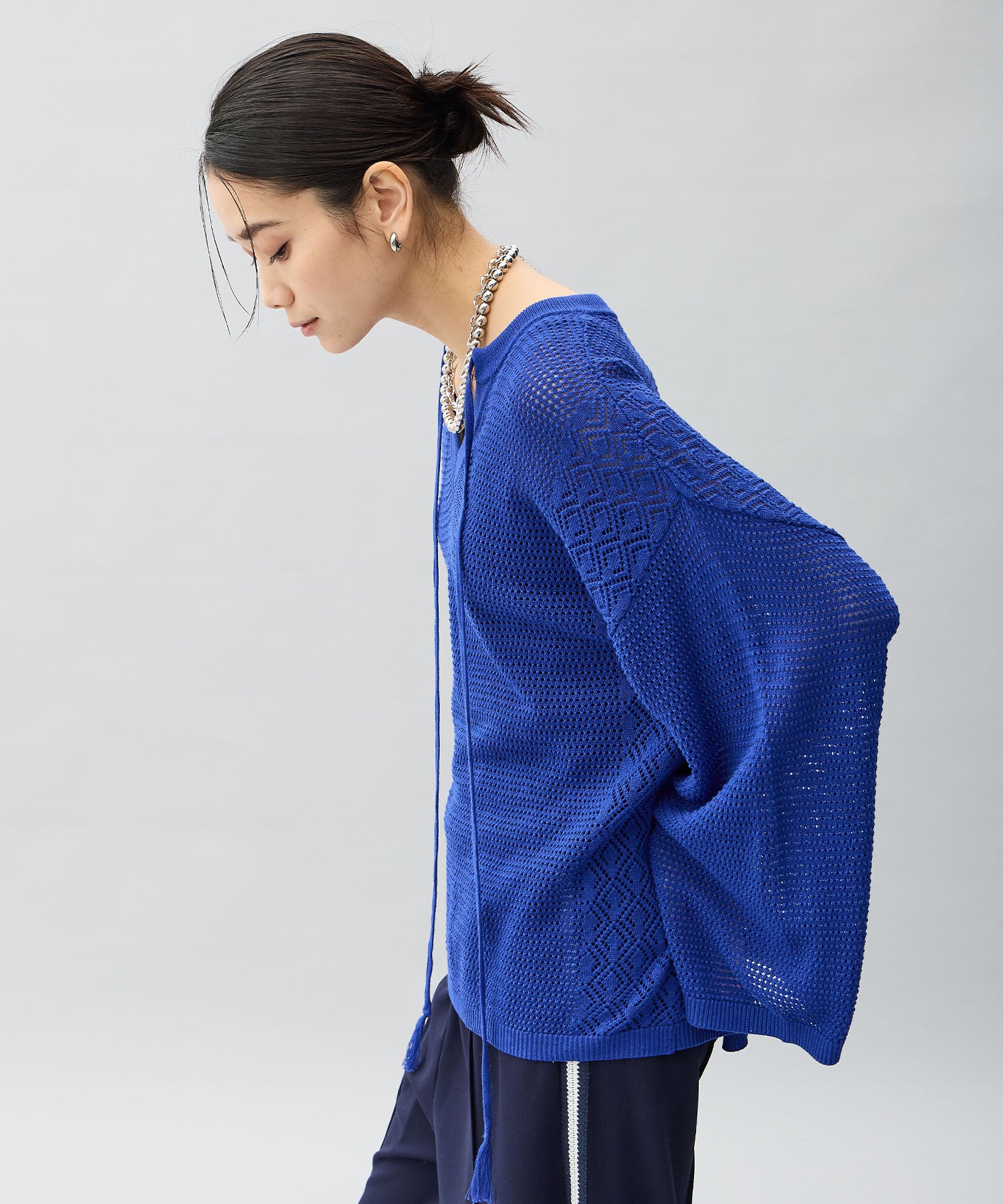 One's True Sheer Knit Pullover