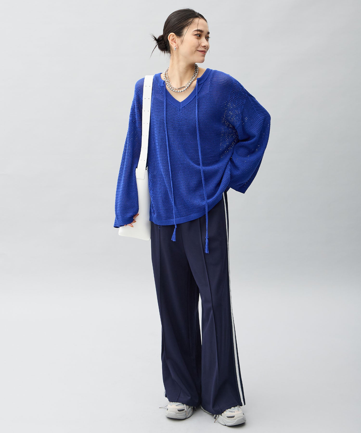One's True Sheer Knit Pullover
