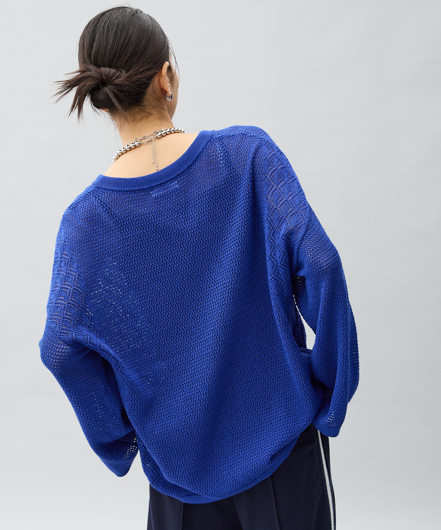 One's True Sheer Knit Pullover