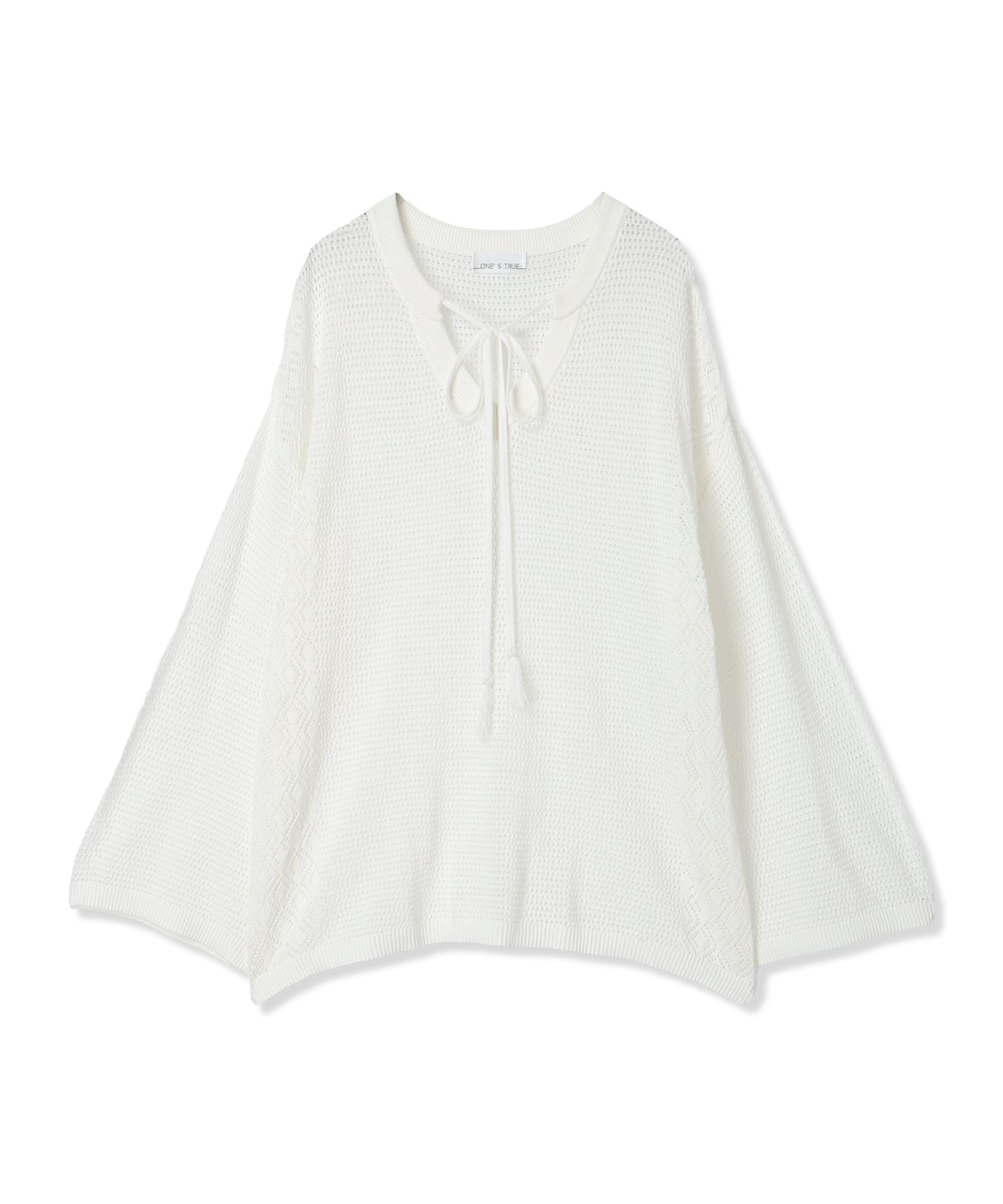 One's True Sheer Knit Pullover
