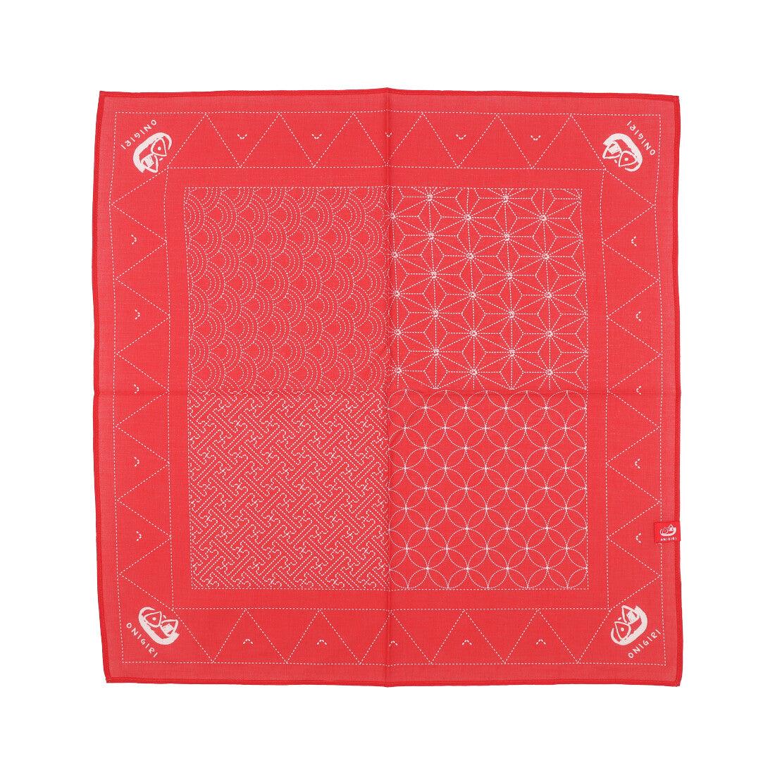 オニギリ ONIGIRI バンダナ （レッド） レッド