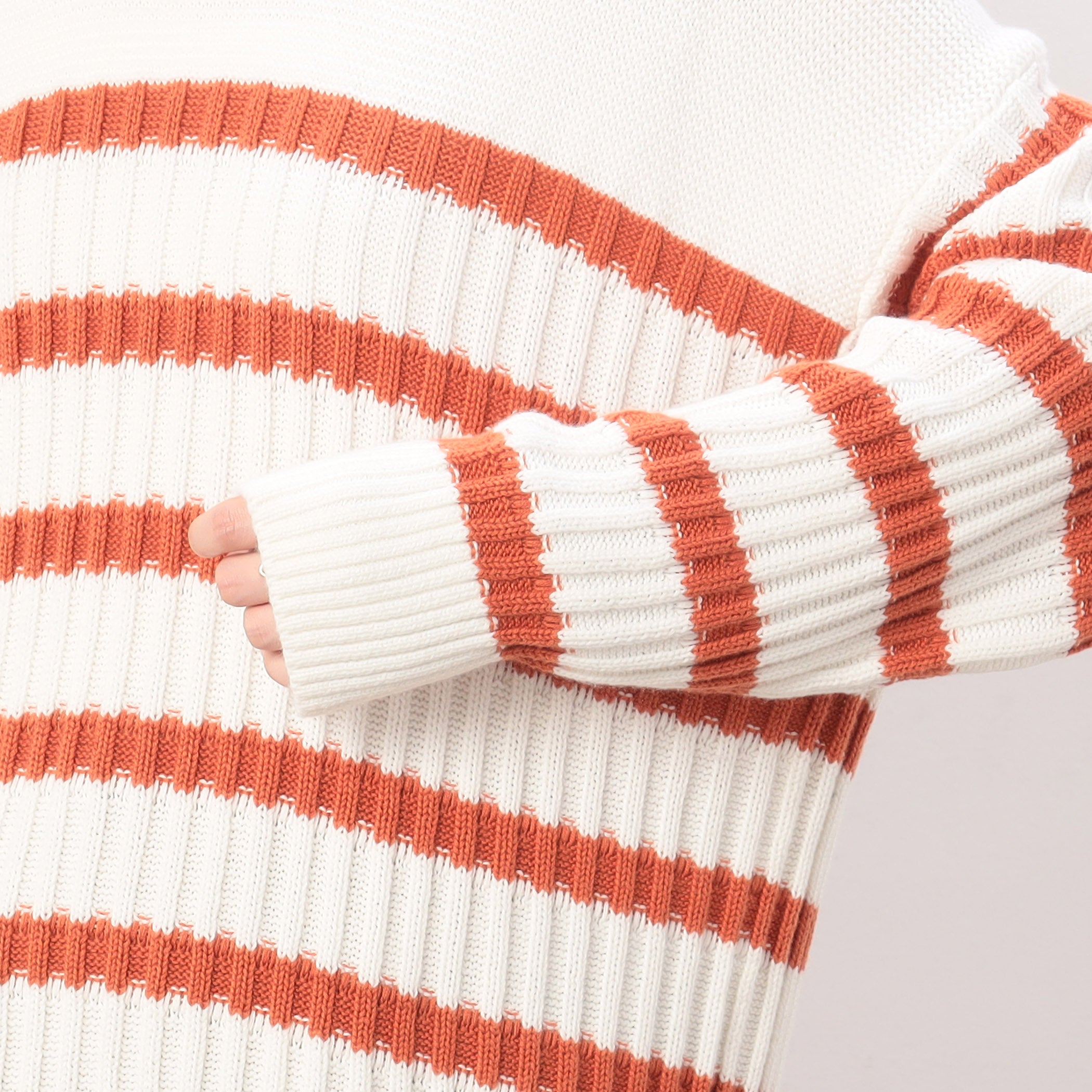 ONIGIRI Border Knit Pullover