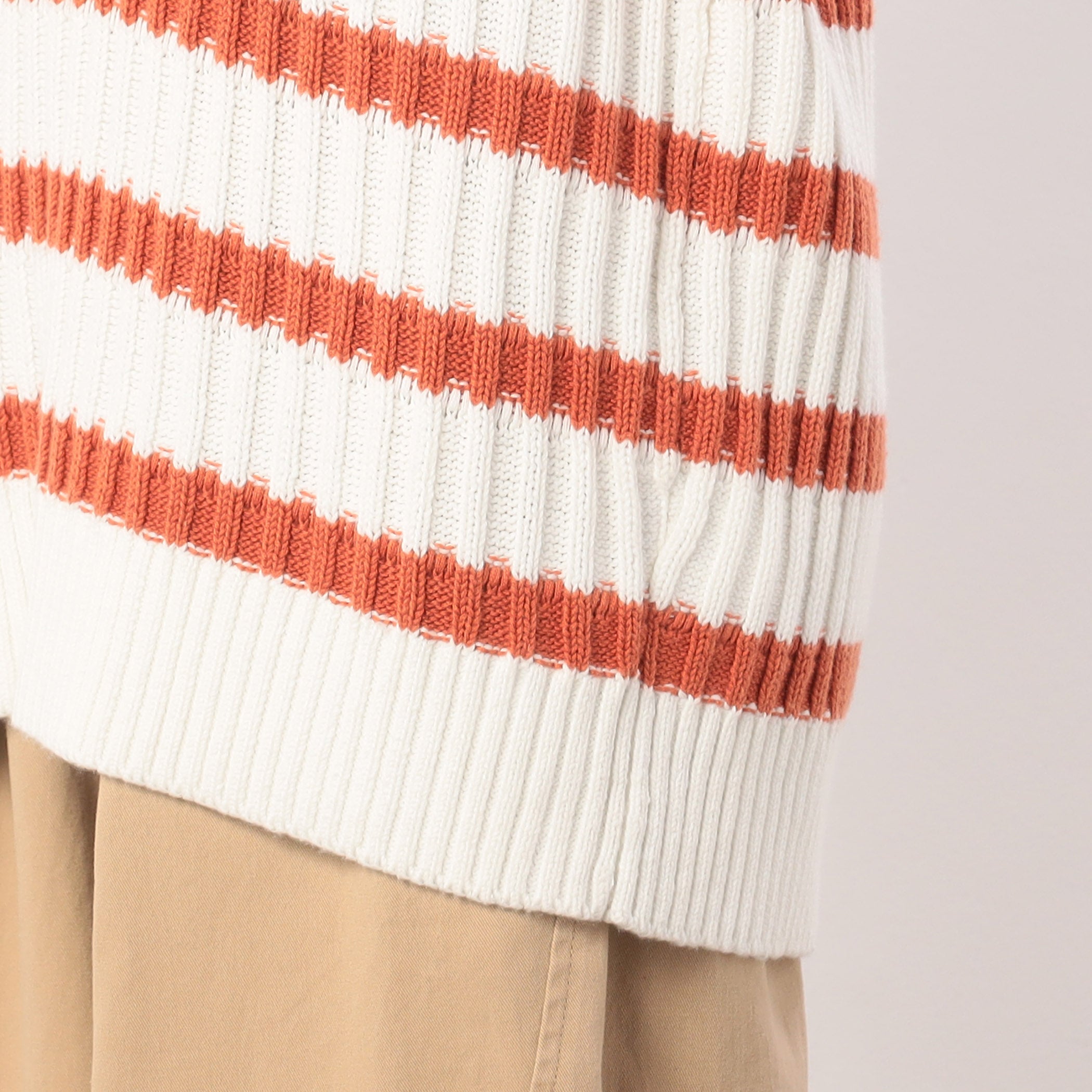 ONIGIRI Border Knit Pullover