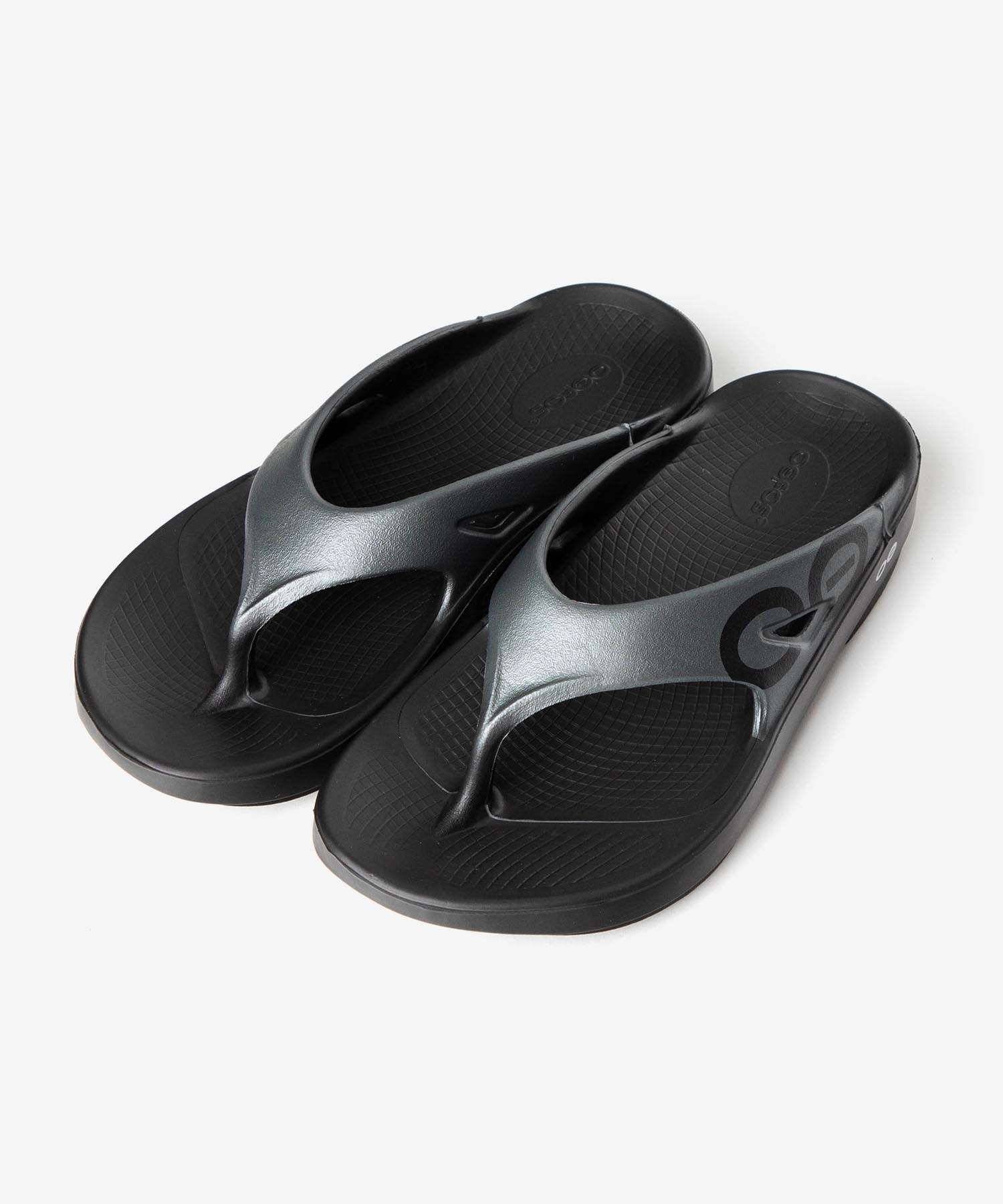 ウーフォス OOFOS ウーフォス OOFOS Thong Sandals トング サンダル OOriginal Sport ウーオリジナル スポーツ 1001 リカバリーサンダル （BLK×GP/ブラック×グラファイト） BLK×GP/ブラック×グラファイト