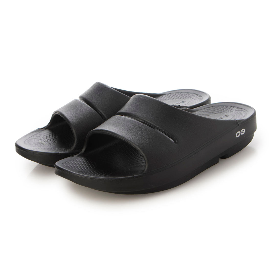 ウーフォス OOFOS OOahh  シャワーサンダル リカバリーサンダル,Black