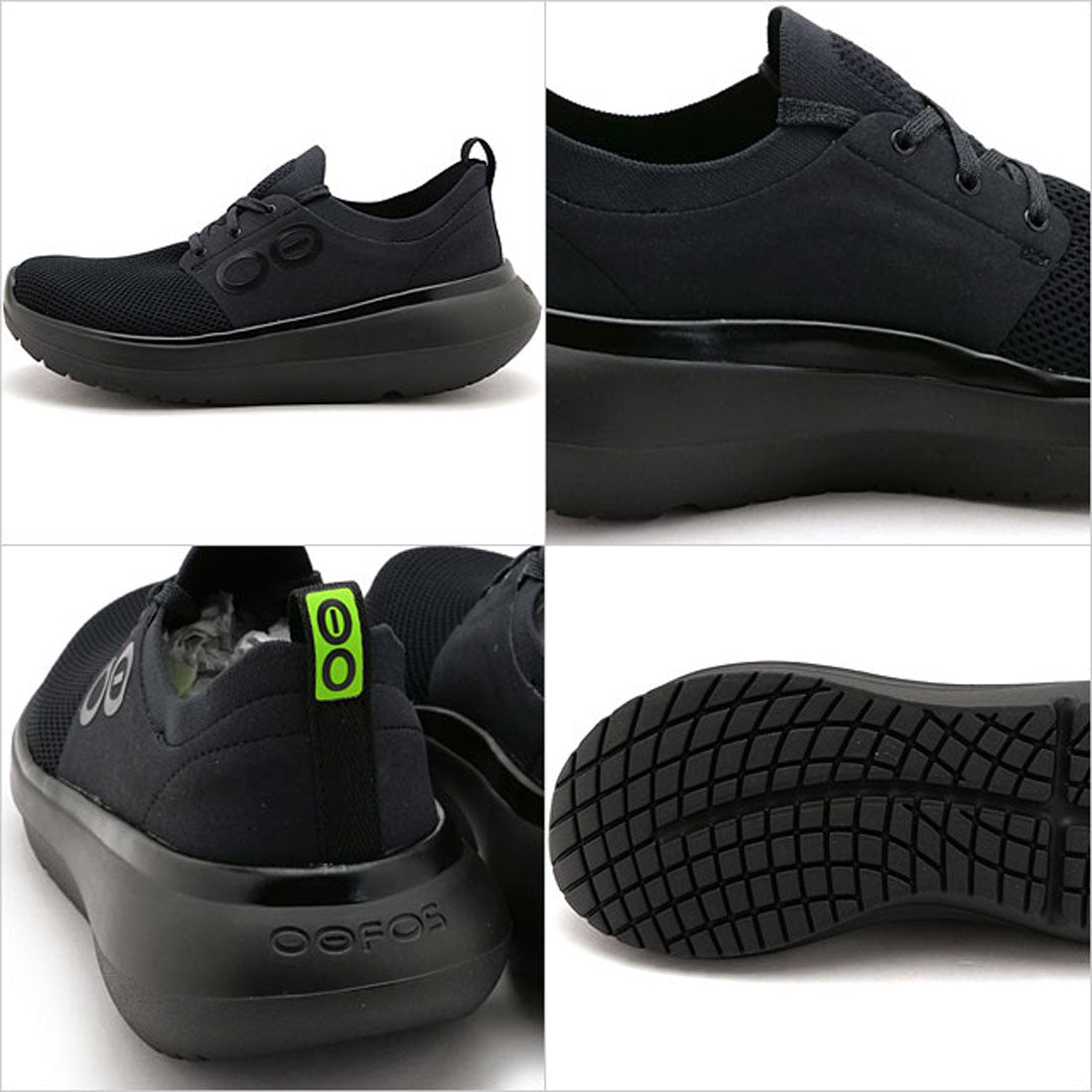 ウーフォス OOFOS Women's OOmy Stride Black/Black [2000920052251] （Black/Black） Black/Black