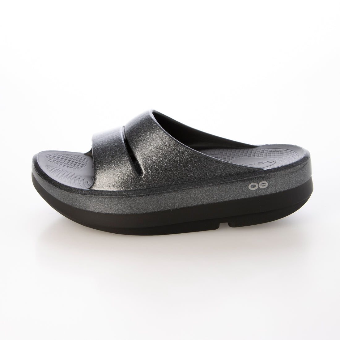 ウーフォス OOFOS ウーフォス OOmega OOahh Luxe（ウーメガウーアー ルクス）厚底サンダル リカバリーサンダル シャワーサンダル 衝撃吸収 正規品 （BlackSparkle） BlackSparkle