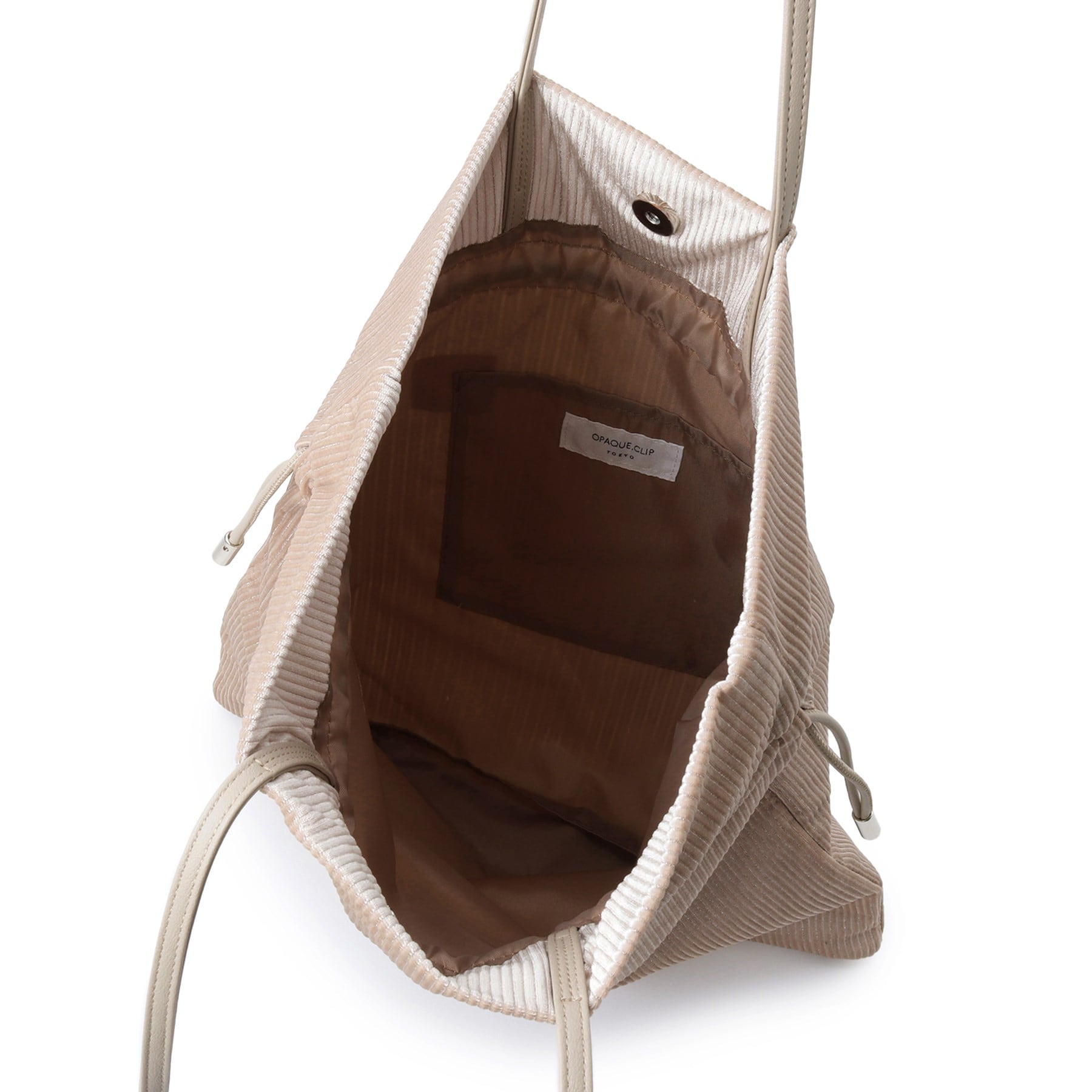 OPAQUE.CLIP OPAQUE.CLIP 【A4 Size Compatible】 Pleated Drawstring Shoulder Bag