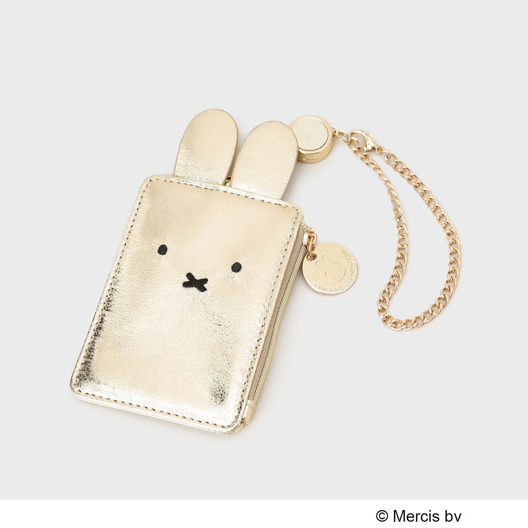 オペーク ドット クリップ OPAQUE.CLIP 【miffyコラボ】リールパスケース （ゴールド(007)） ゴールド(007)