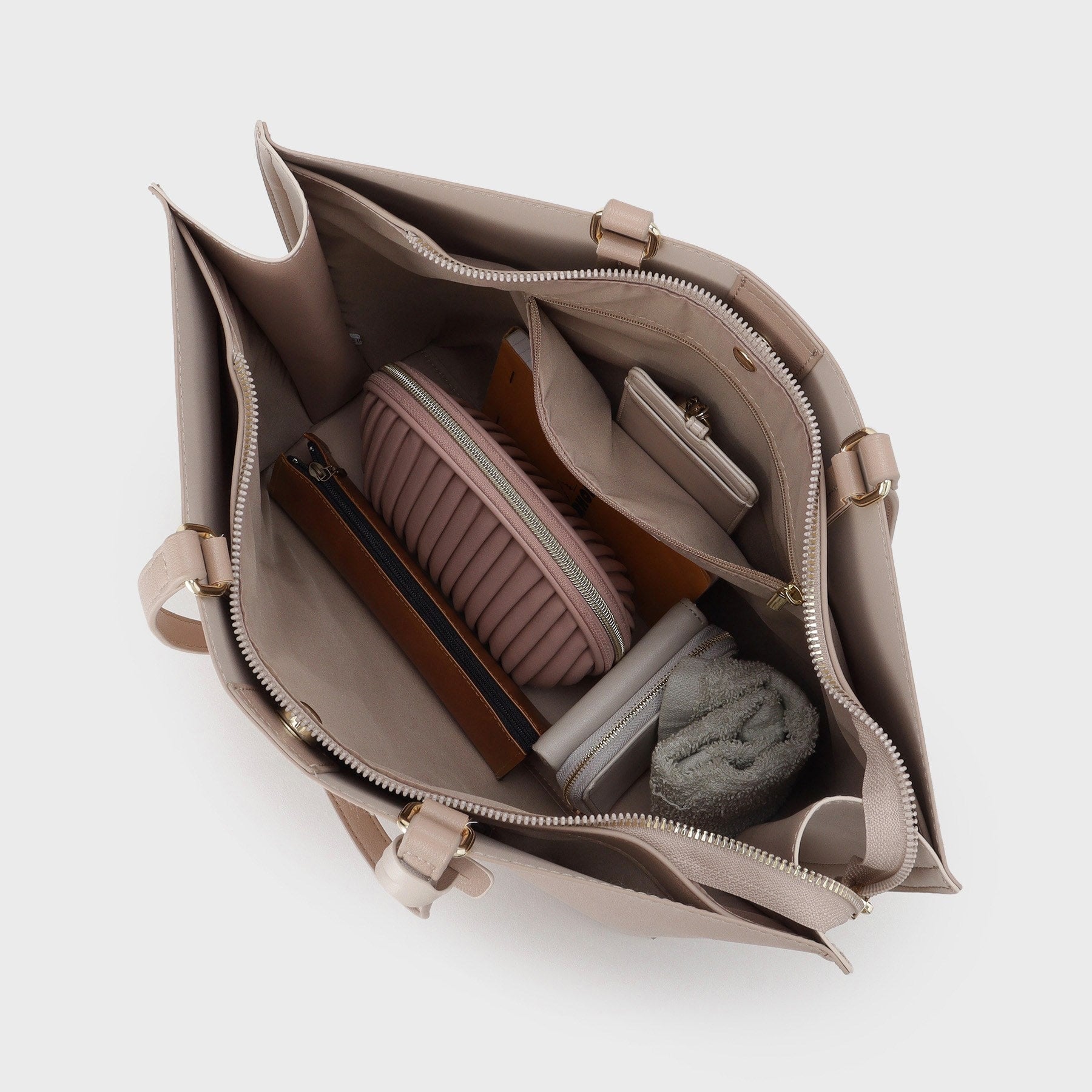 オペーク ドット クリップ OPAQUE.CLIP 【名品／A4サイズ対応】バイカラースムーストートバッグ （ブラウン(544)） ブラウン(544)