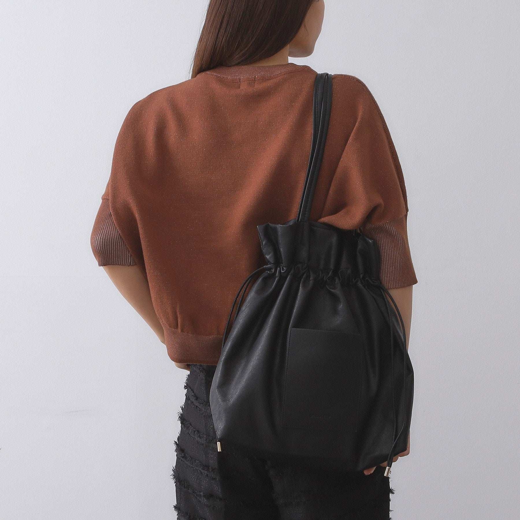 オペーク ドット クリップ OPAQUE.CLIP 【A4サイズ対応】ソフト合皮巾着ドローストリングトートバッグ （ライトベージュ(151)） ライトベージュ(151)