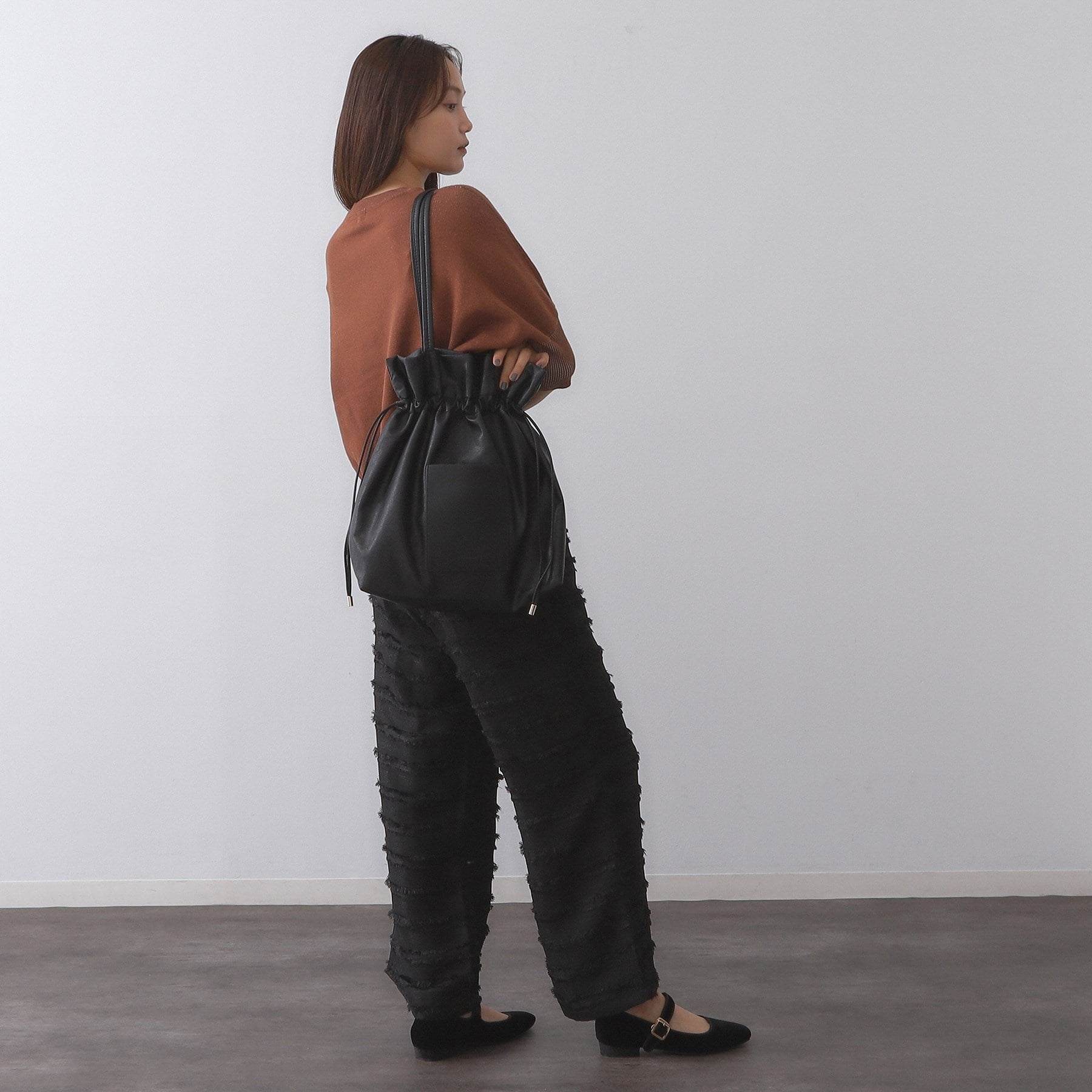 オペーク ドット クリップ OPAQUE.CLIP 【A4サイズ対応】ソフト合皮巾着ドローストリングトートバッグ （ライトベージュ(151)） ライトベージュ(151)