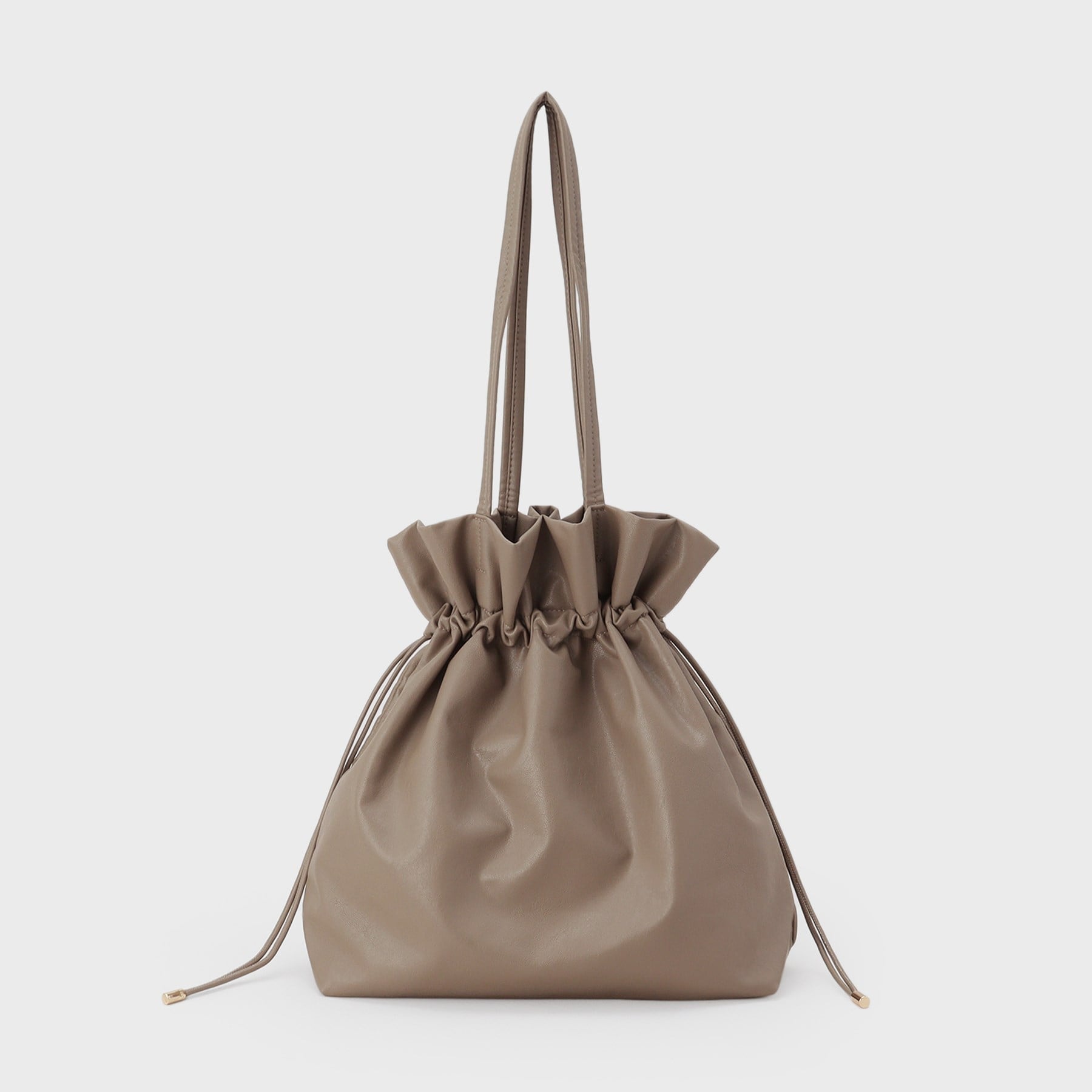 オペーク ドット クリップ OPAQUE.CLIP 【A4サイズ対応】ソフト合皮巾着ドローストリングトートバッグ （ライトベージュ(151)） ライトベージュ(151)