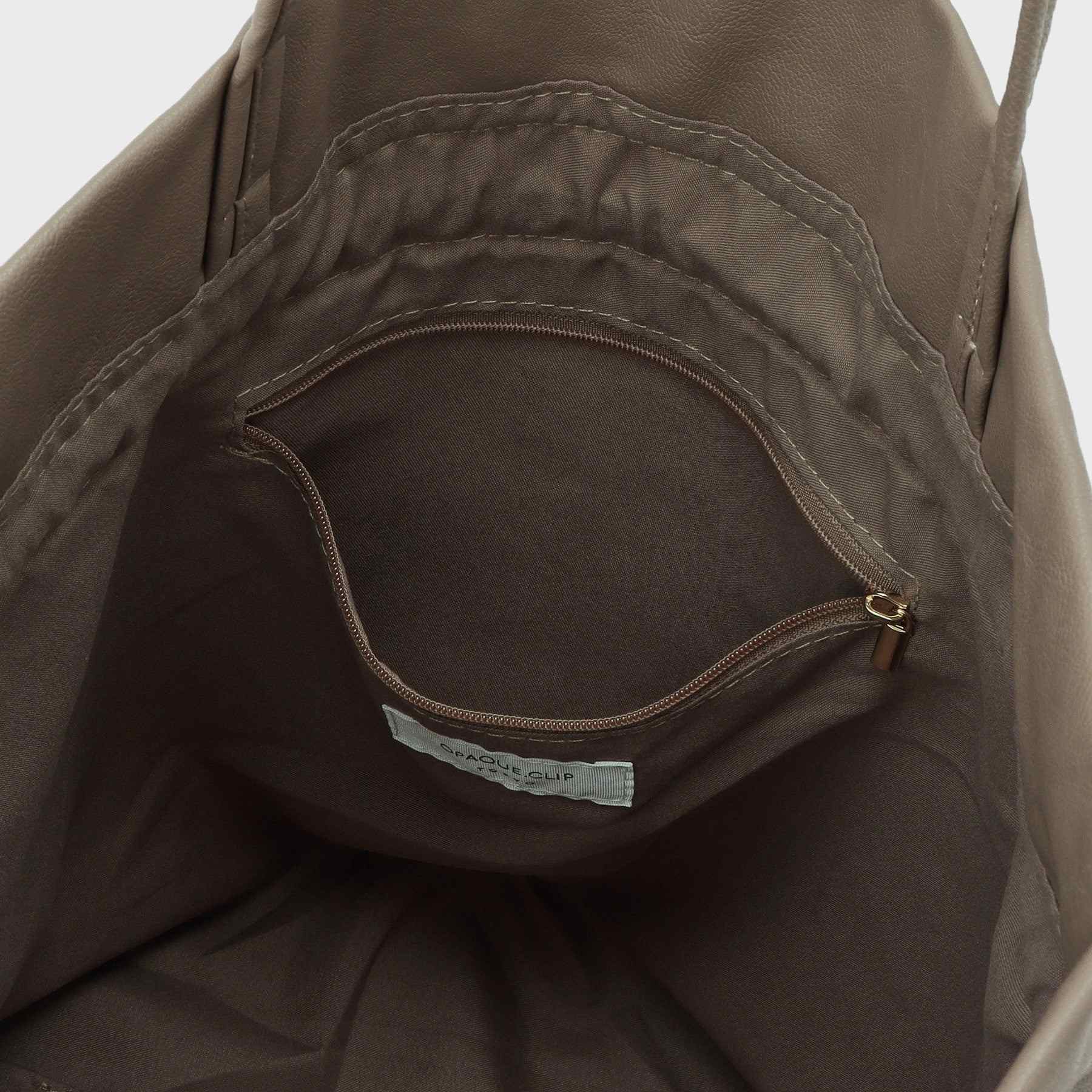 オペーク ドット クリップ OPAQUE.CLIP 【A4サイズ対応】ソフト合皮巾着ドローストリングトートバッグ （ライトベージュ(151)） ライトベージュ(151)