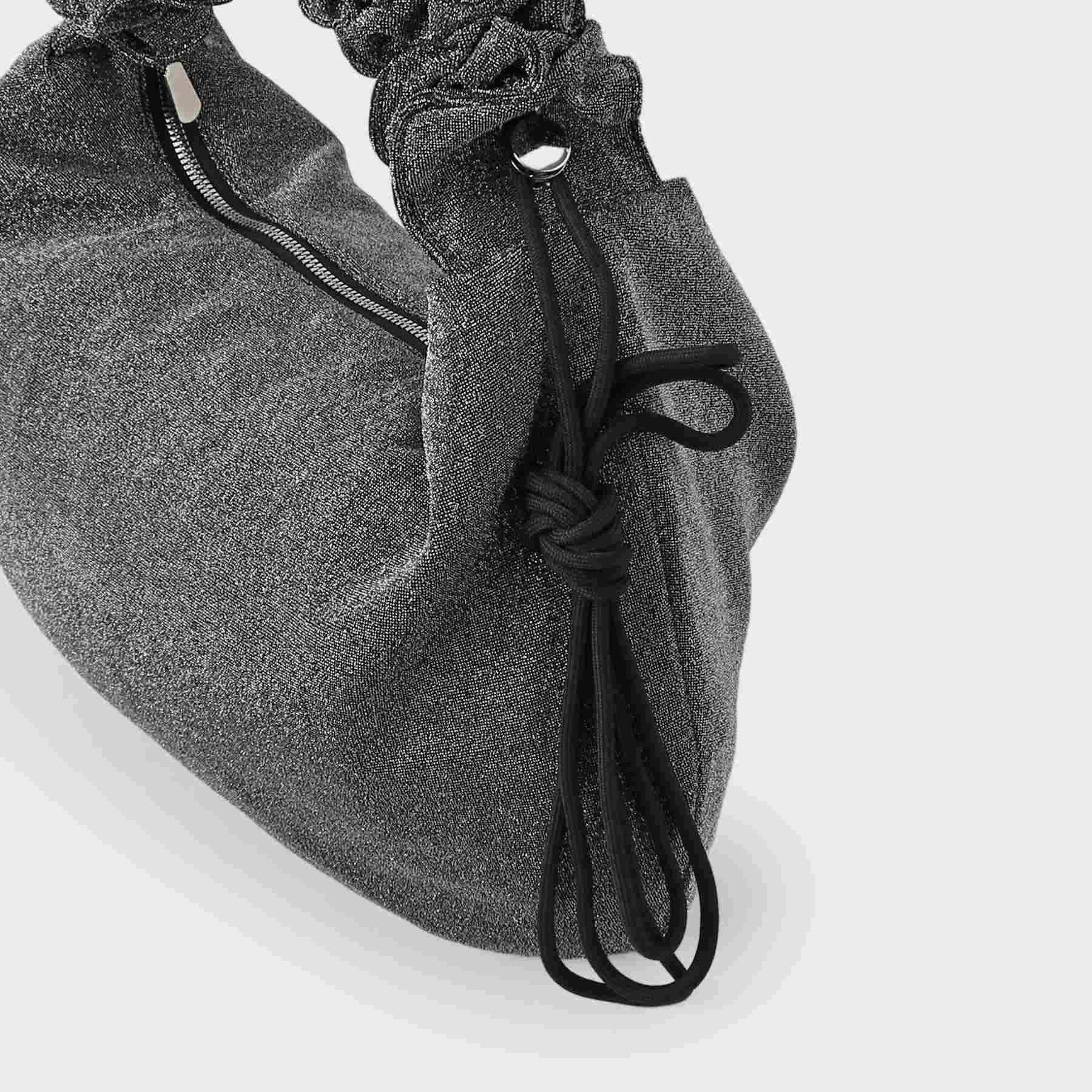 オペーク ドット クリップ OPAQUE.CLIP 【2WAY】ドロストフリルハンドルラメミドルショルダーバッグ （ブラック(019)） ブラック(019)