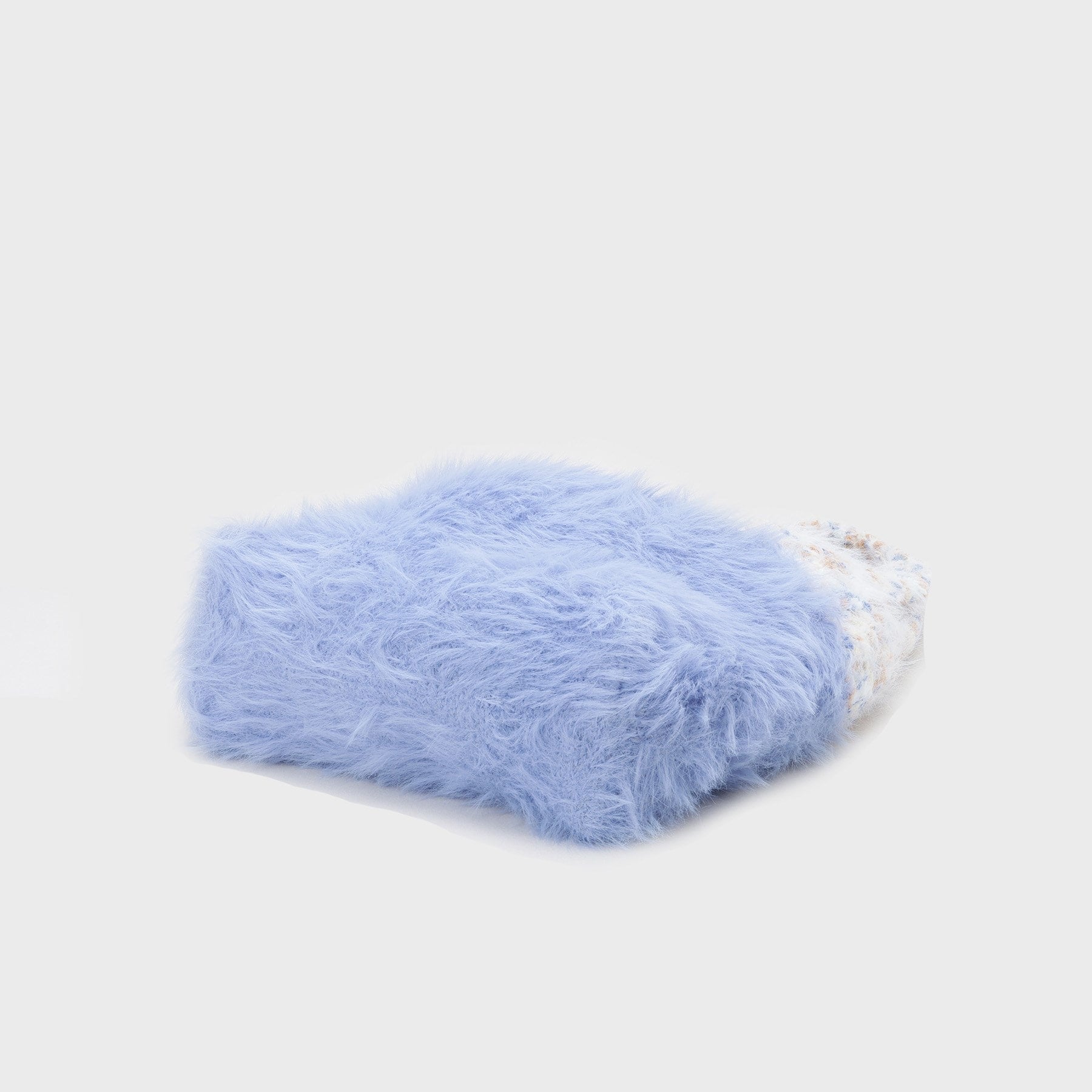 オペーク ドット クリップ OPAQUE.CLIP フェザーヤーンマルチカラーニットバッグ （オレンジ(067)） オレンジ(067)