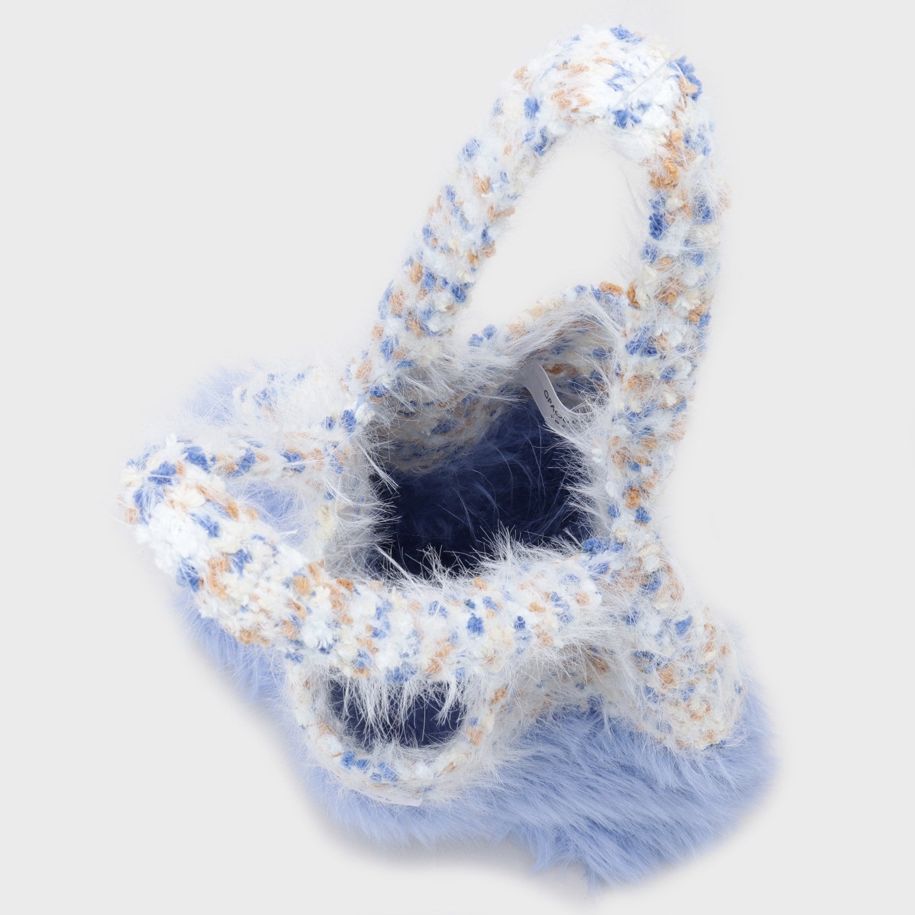 オペーク ドット クリップ OPAQUE.CLIP フェザーヤーンマルチカラーニットバッグ （オレンジ(067)） オレンジ(067)