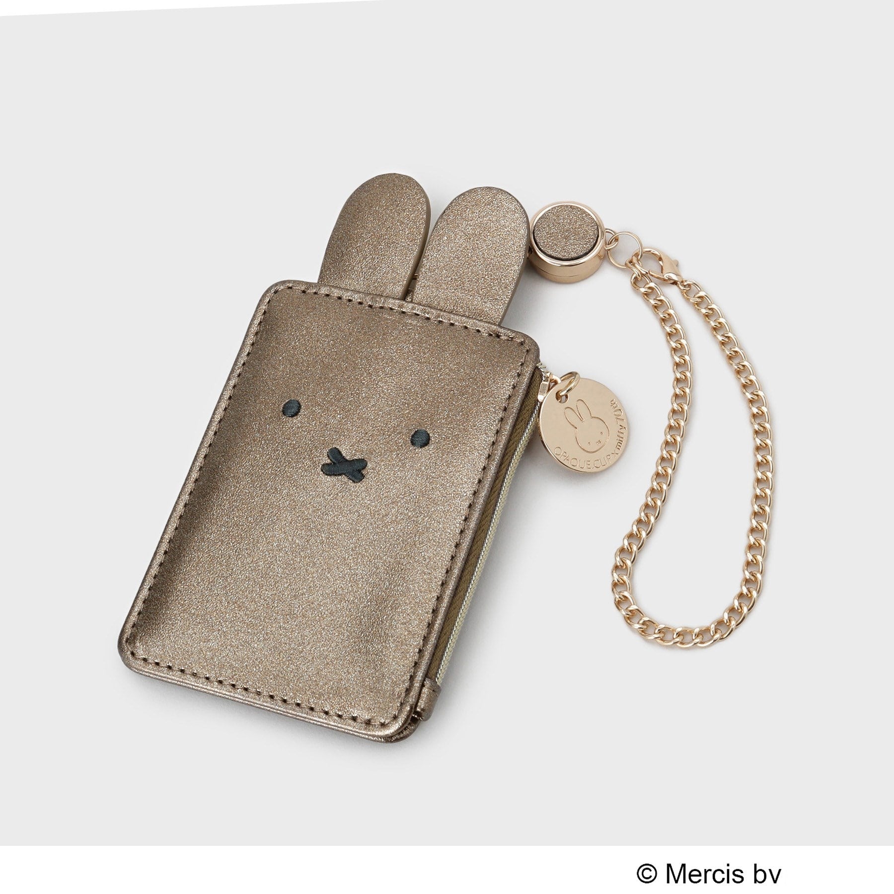 オペーク ドット クリップ OPAQUE.CLIP 【新色追加！】miffy x OPAQUE.CLIP リールパスケース （ブロンズ(108)） ブロンズ(108)