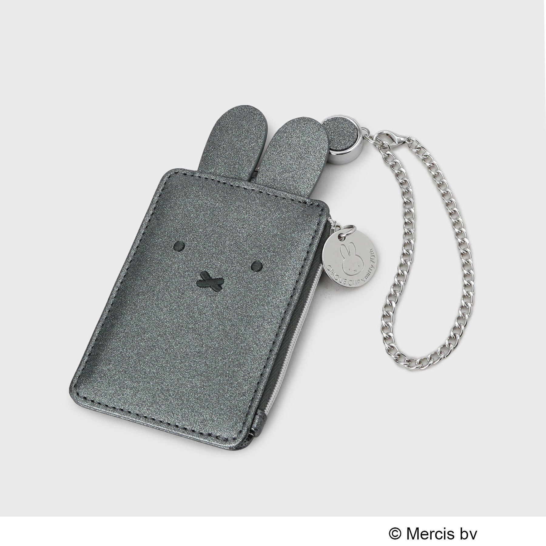 オペーク ドット クリップ OPAQUE.CLIP 【新色追加！】miffy x OPAQUE.CLIP リールパスケース （ブラックシルバー(109)） ブラックシルバー(109)