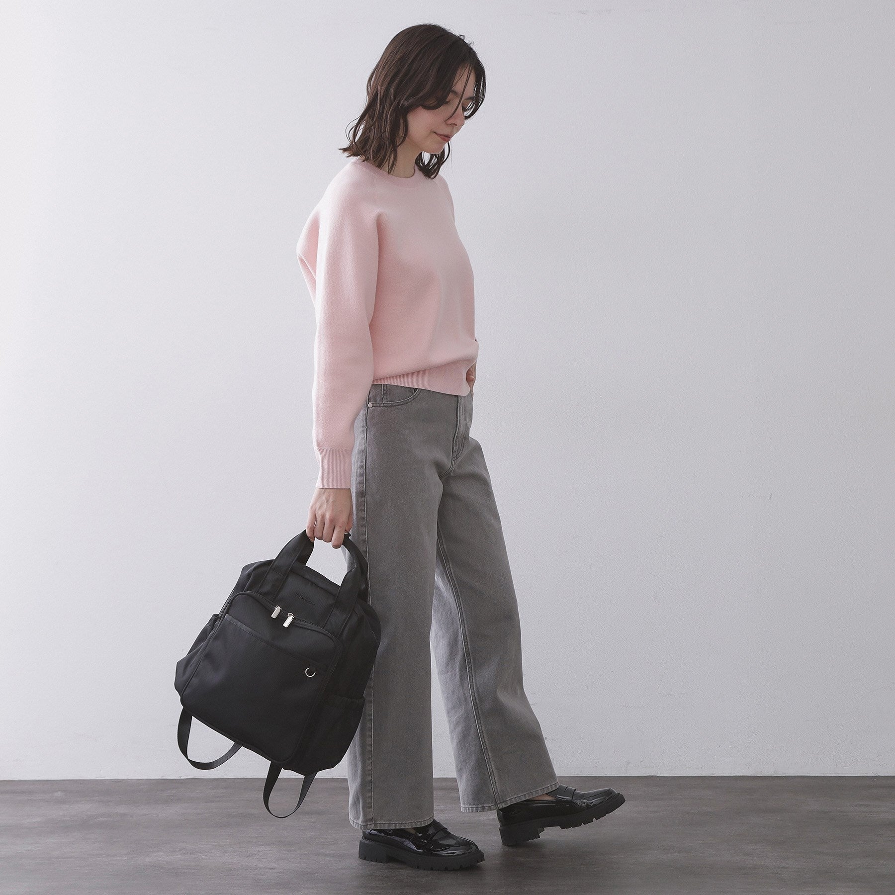 オペーク ドット クリップ OPAQUE.CLIP フロントポケットデザインリュック【2WAY／マルチポケット】 （ベージュ(052)） ベージュ(052)