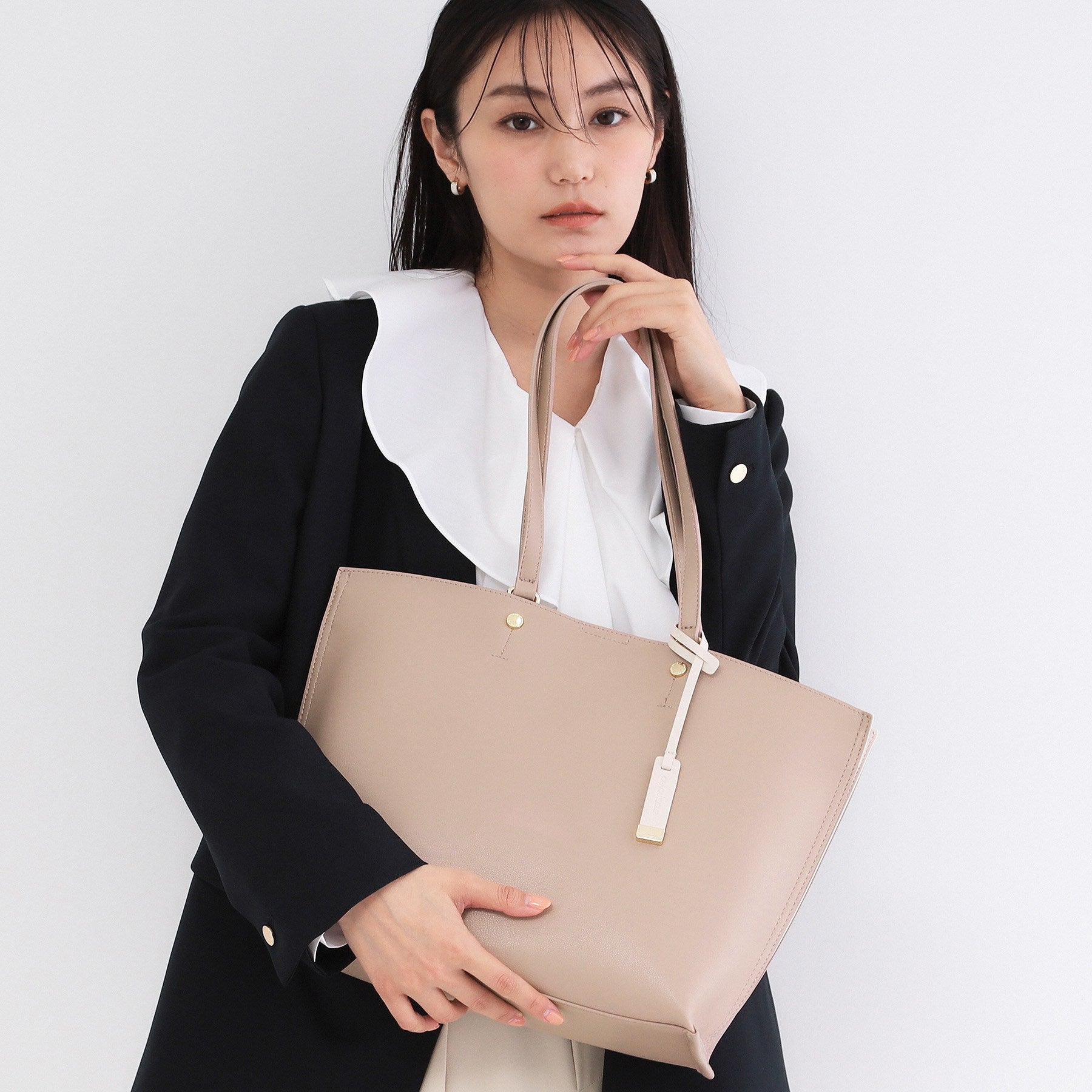 オペーク ドット クリップ OPAQUE.CLIP 【A4サイズ対応】名品バイカラーA4トート （ベージュ(552)） ベージュ(552)