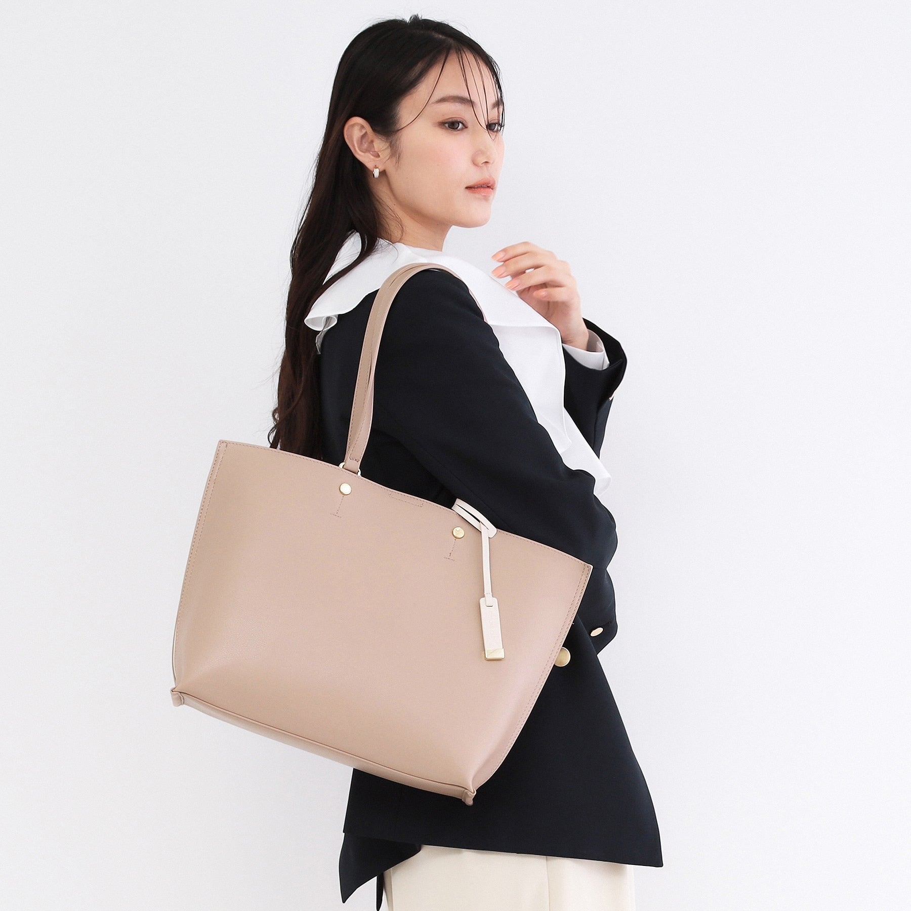 オペーク ドット クリップ OPAQUE.CLIP 【A4サイズ対応】名品バイカラーA4トート （ベージュ(552)） ベージュ(552)