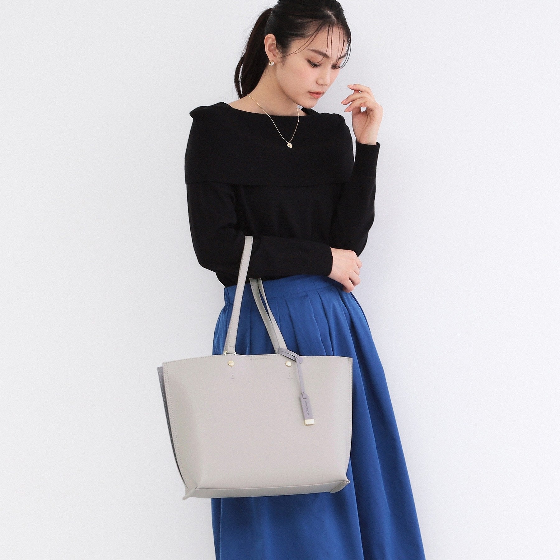 オペーク ドット クリップ OPAQUE.CLIP 【A4サイズ対応】名品バイカラーA4トート （グレージュ(850)） グレージュ(850)