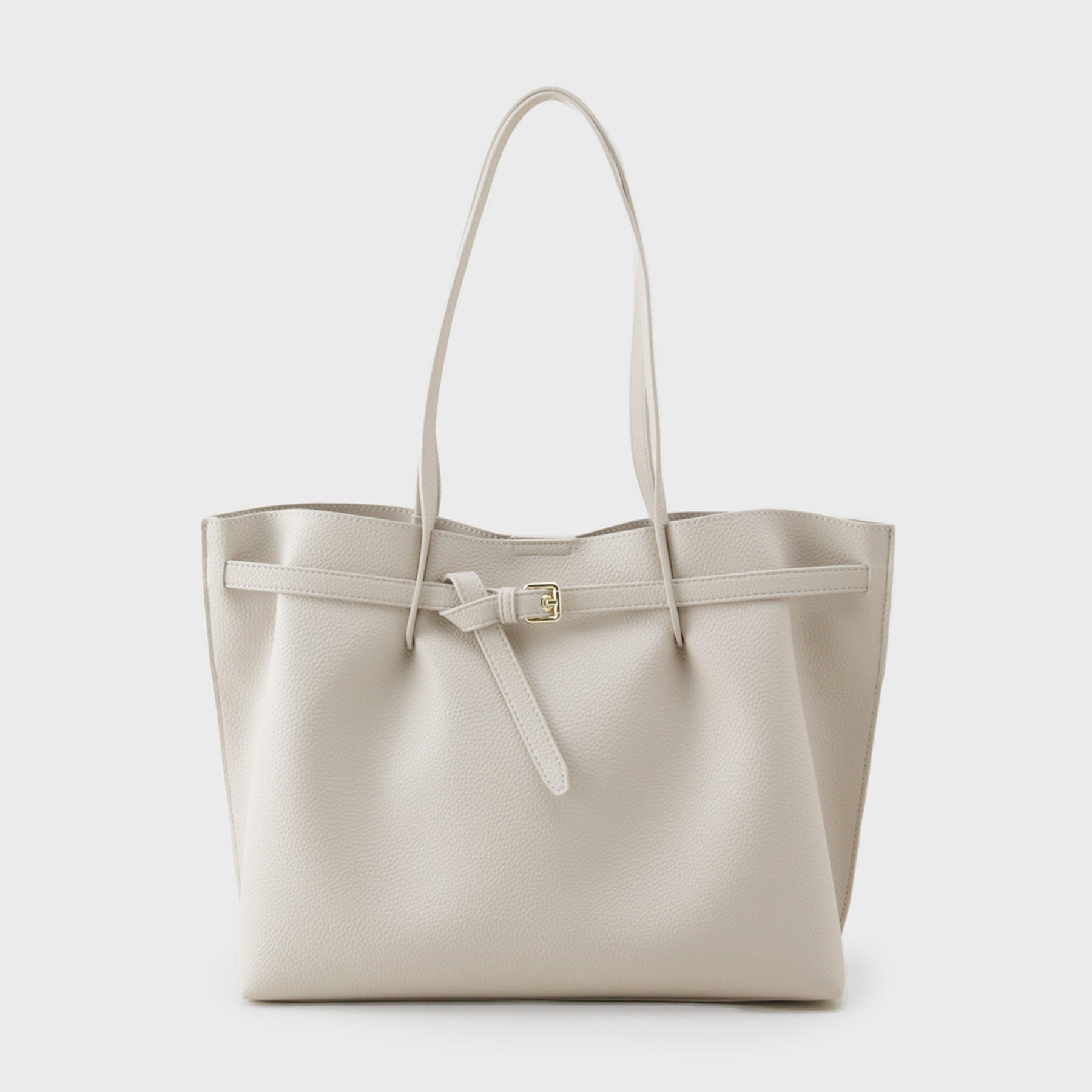 オペーク ドット クリップ OPAQUE.CLIP ベルトデザイン軽量シュリンク合皮A4トート （ブラウン(043)） ブラウン(043)