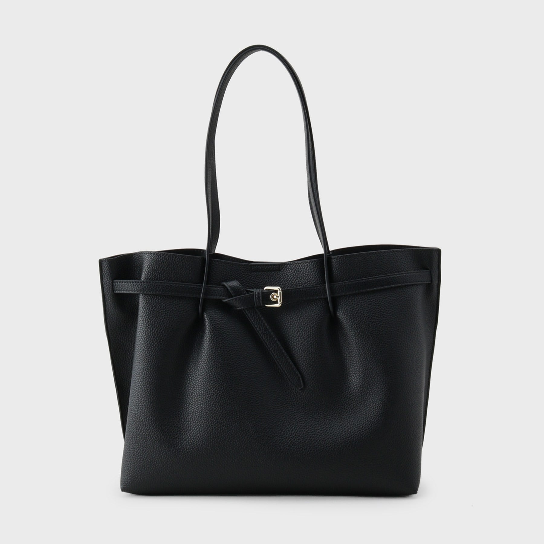 オペーク ドット クリップ OPAQUE.CLIP ベルトデザイン軽量シュリンク合皮A4トート （ブラウン(043)） ブラウン(043)