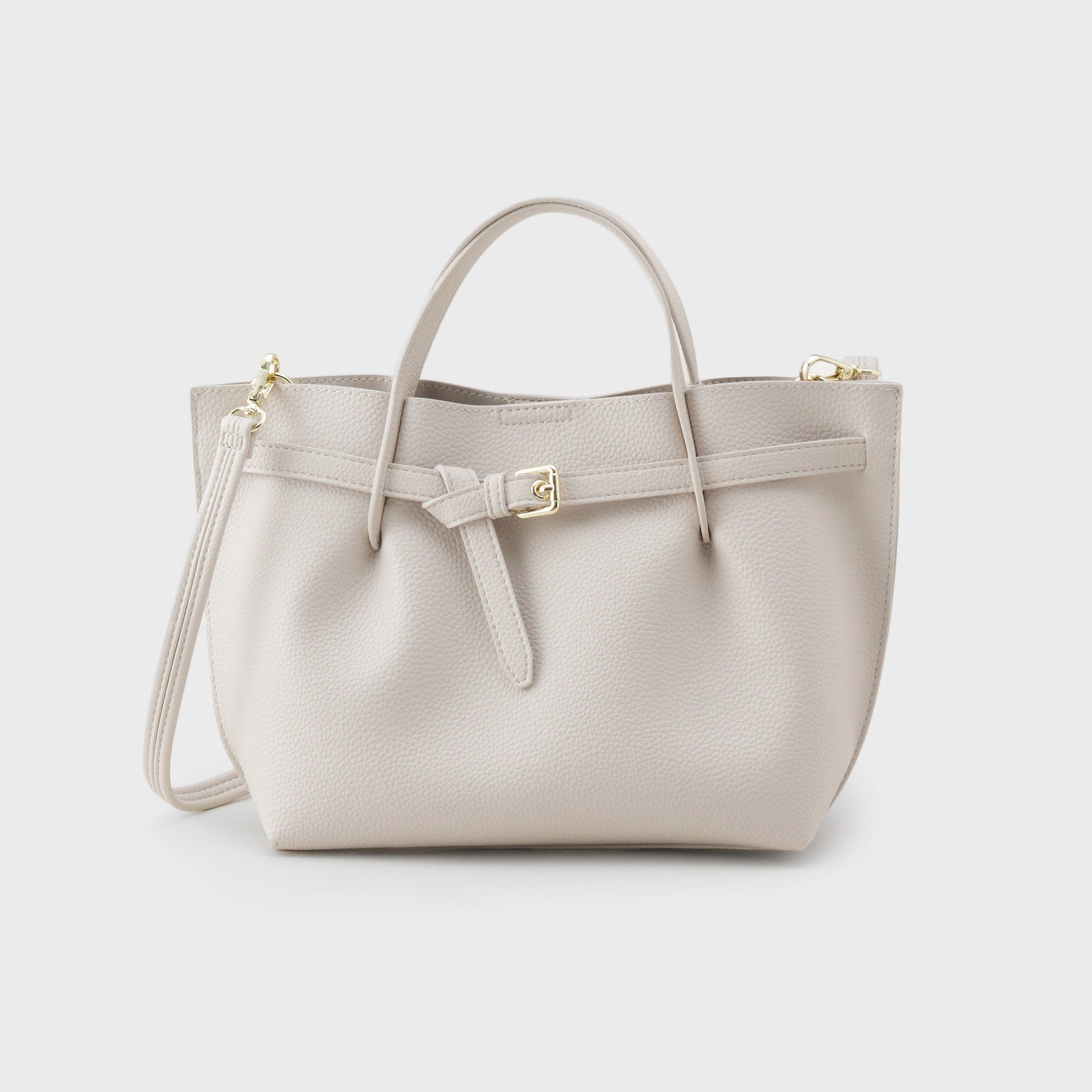 オペーク ドット クリップ OPAQUE.CLIP ベルトデザイン軽量シュリンク合皮ミドル （ブラック(019)） ブラック(019)