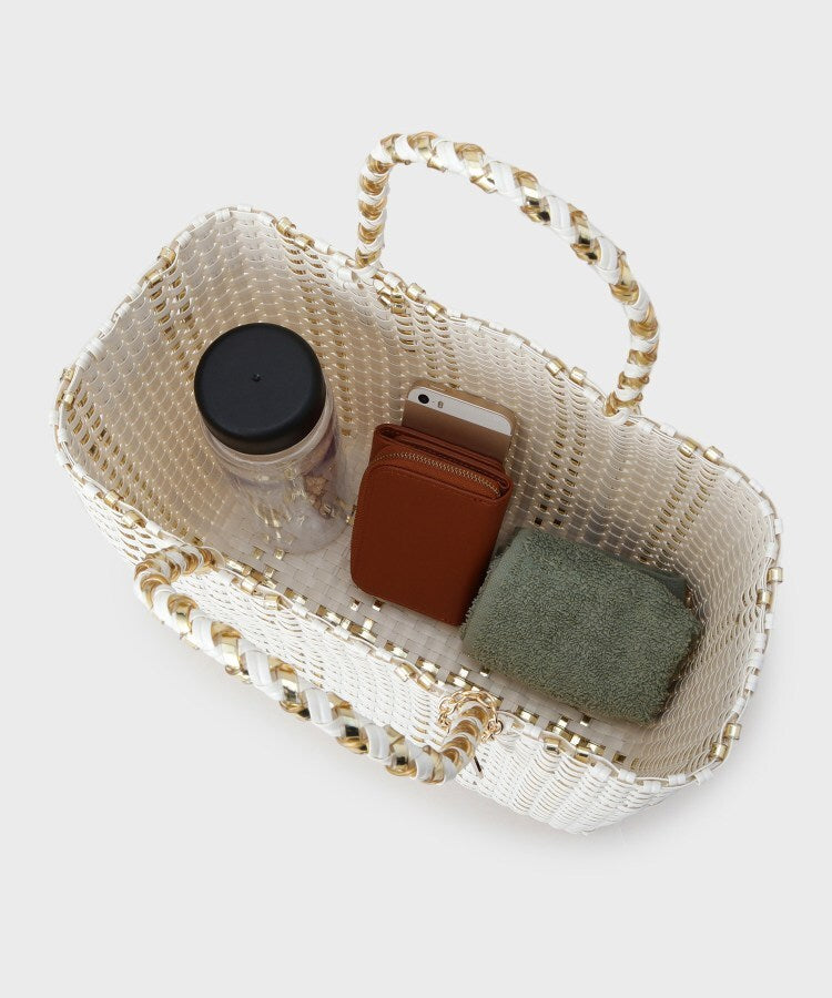 オペーク ドット クリップ OPAQUE.CLIP バイカラーミドルメルカドバッグ （ブラック(019)） ブラック(019)