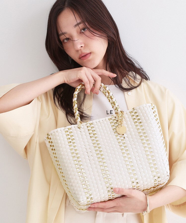 オペーク ドット クリップ OPAQUE.CLIP バイカラーミドルメルカドバッグ （ブラック(019)） ブラック(019)