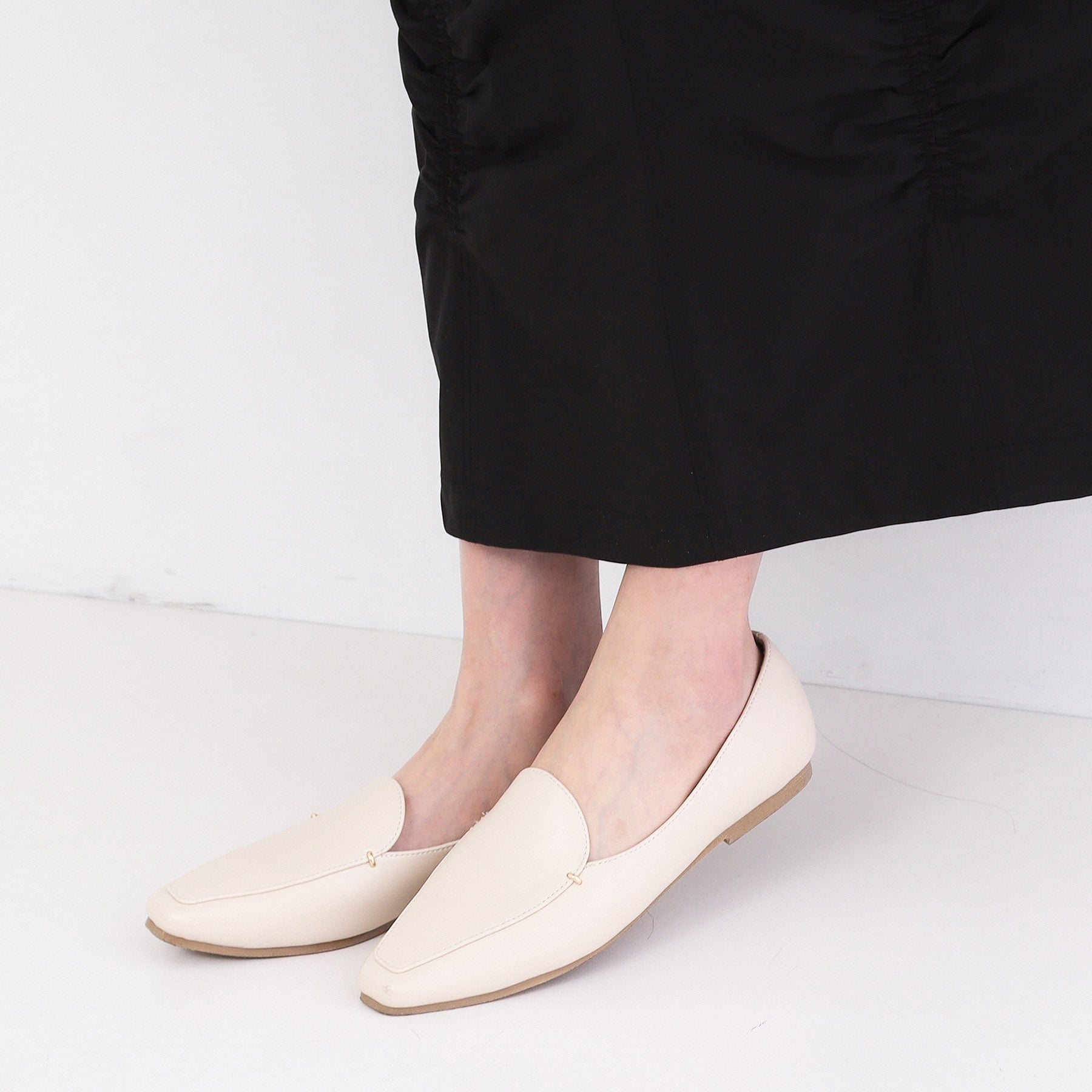 オペーク ドット クリップ OPAQUE.CLIP スクエアトゥカシメローファー （ブラック(019)） ブラック(019)