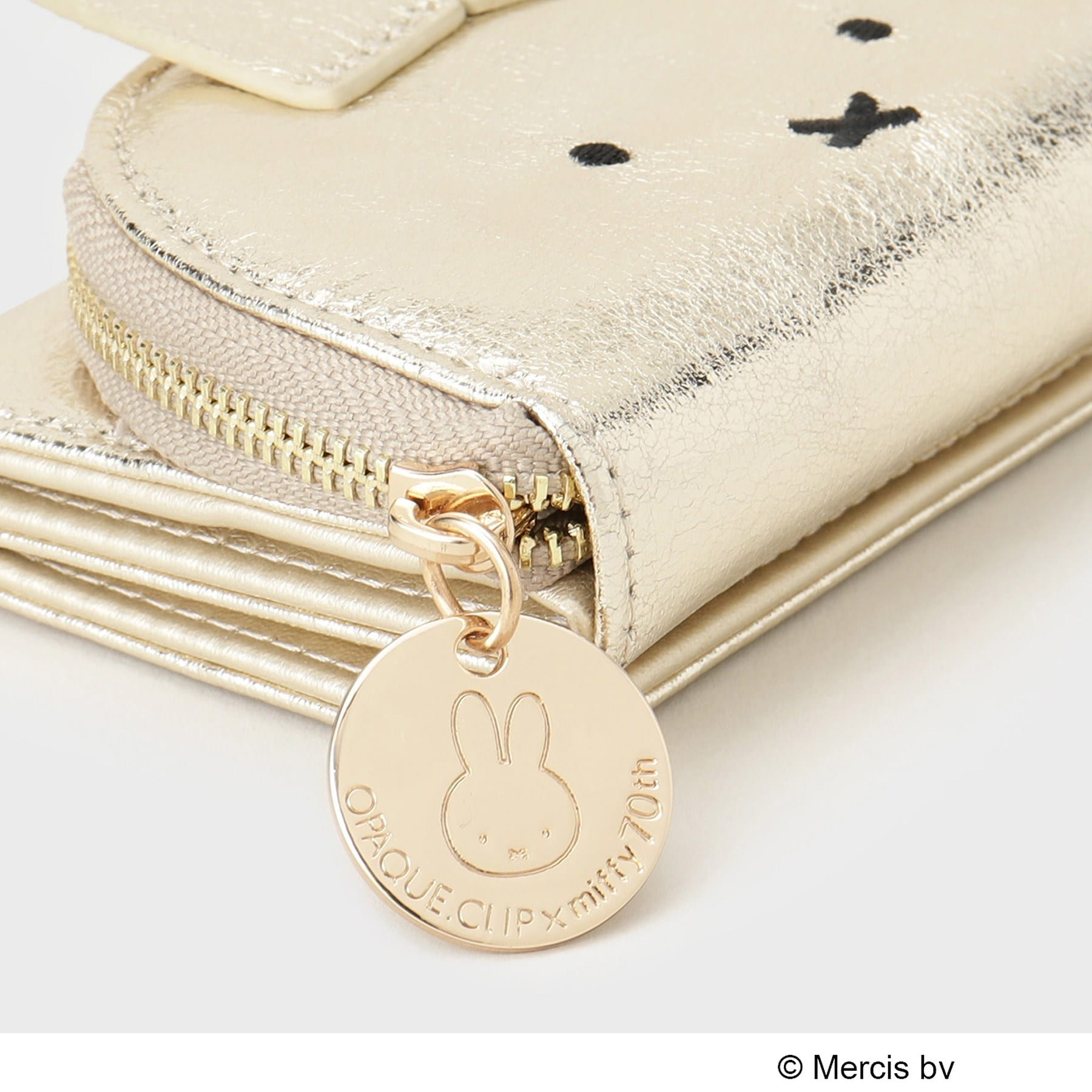 オペーク ドット クリップ OPAQUE.CLIP 【miffyコラボ】三つ折りウォレット （ゴールド(007)） ゴールド(007)