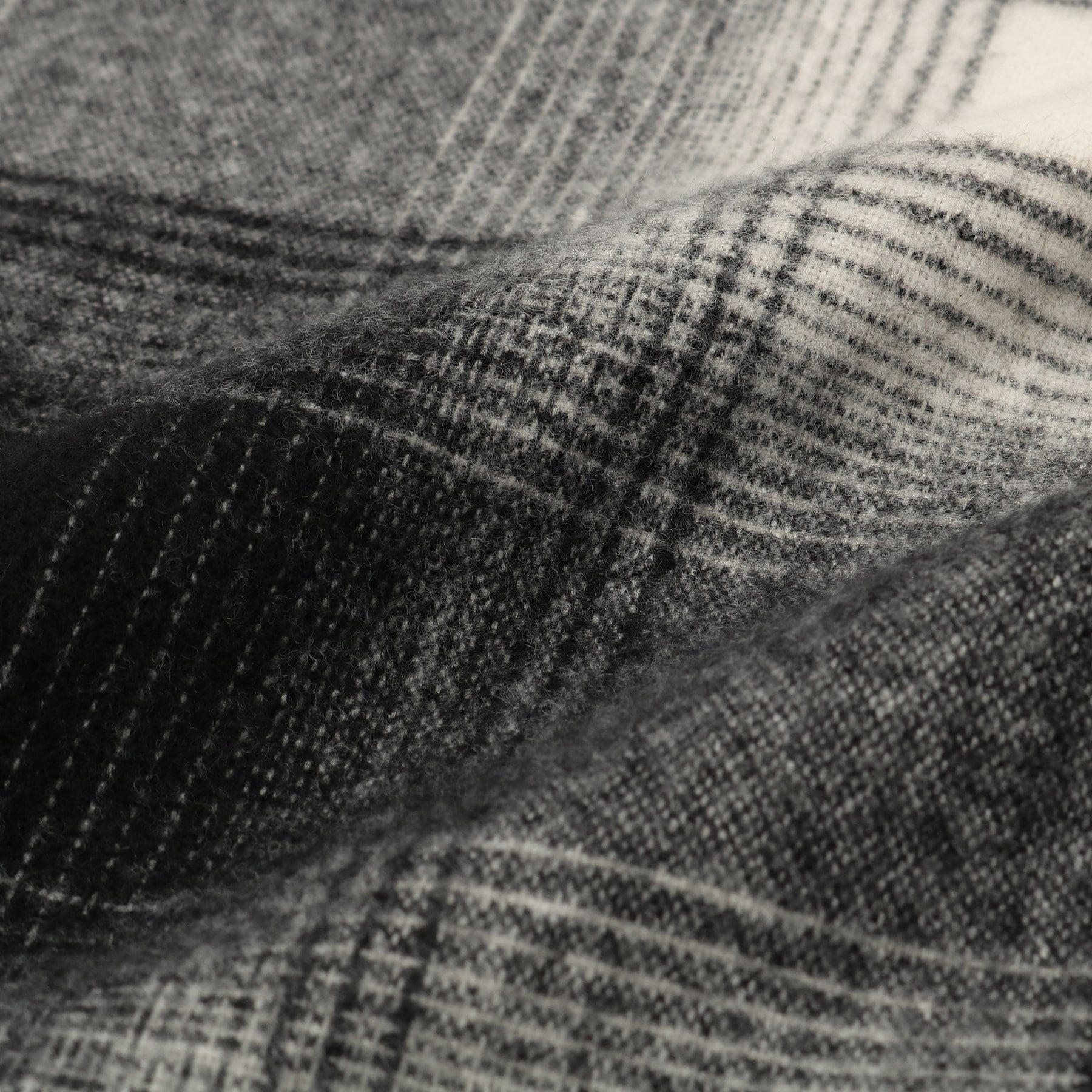 オペーク ドット クリップ OPAQUE.CLIP オンブレチェック大判ストール （ブラウン(044)） ブラウン(044)