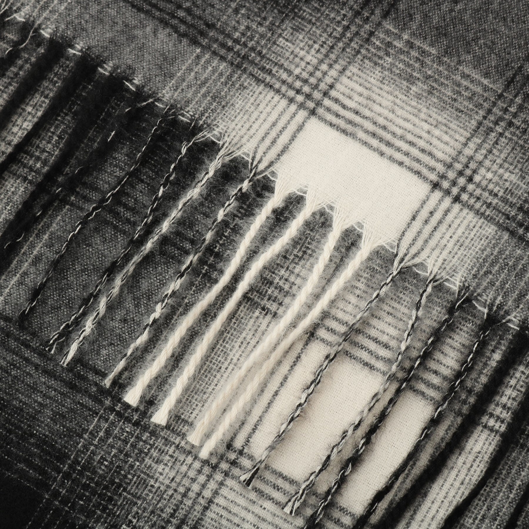 オペーク ドット クリップ OPAQUE.CLIP オンブレチェック大判ストール （ブラウン(044)） ブラウン(044)