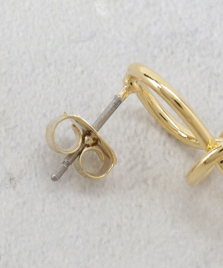 オペーク ドット クリップ OPAQUE.CLIP ねじれメタルフェイクパールピアス （ゴールド(007)） ゴールド(007)