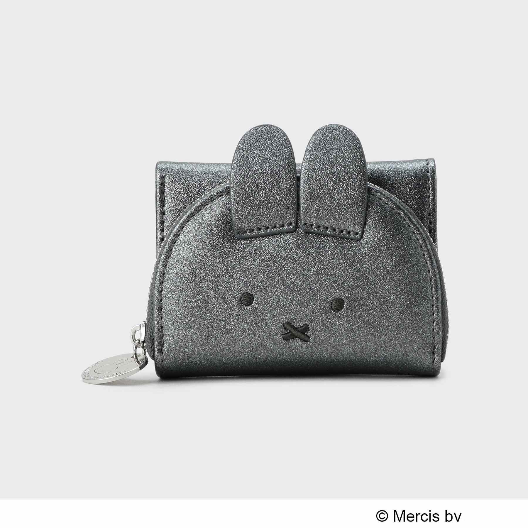 オペーク ドット クリップ OPAQUE.CLIP 【新色追加！】miffy x OPAQUE.CLIP 三つ折りウォレット （ブラックシルバー(109)） ブラックシルバー(109)