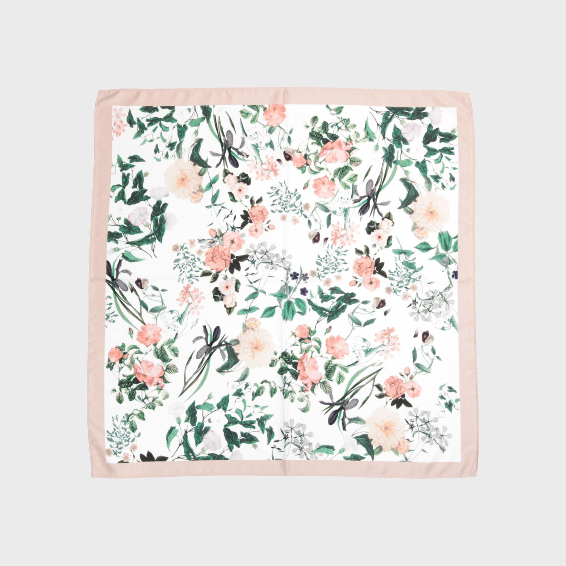 オペーク ドット クリップ OPAQUE.CLIP フラワー柄スカーフ （ピンク(072)） ピンク(072)