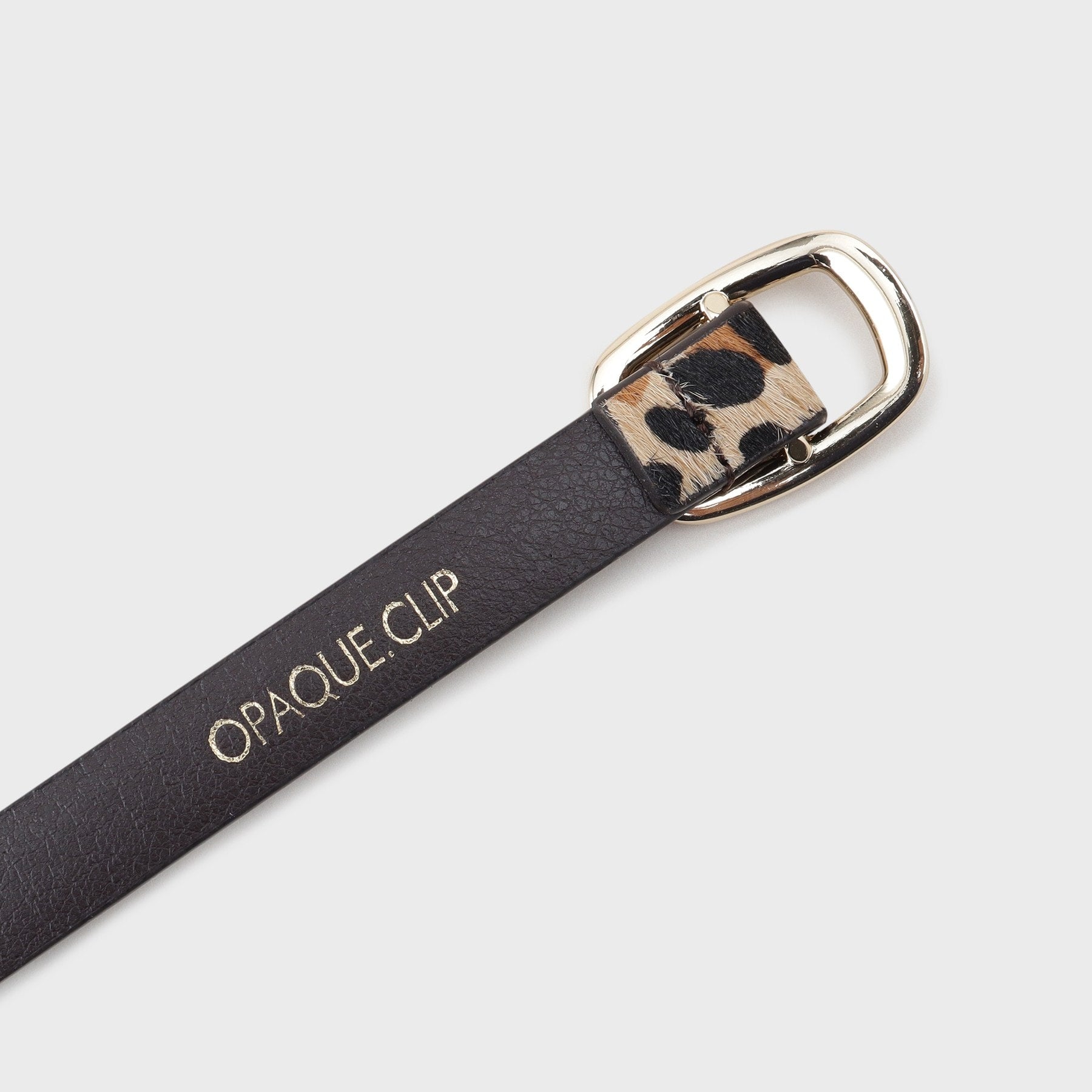 オペーク ドット クリップ OPAQUE.CLIP 本革ノンホールスライドアニマルベルト （ブラック(119)） ブラック(119)