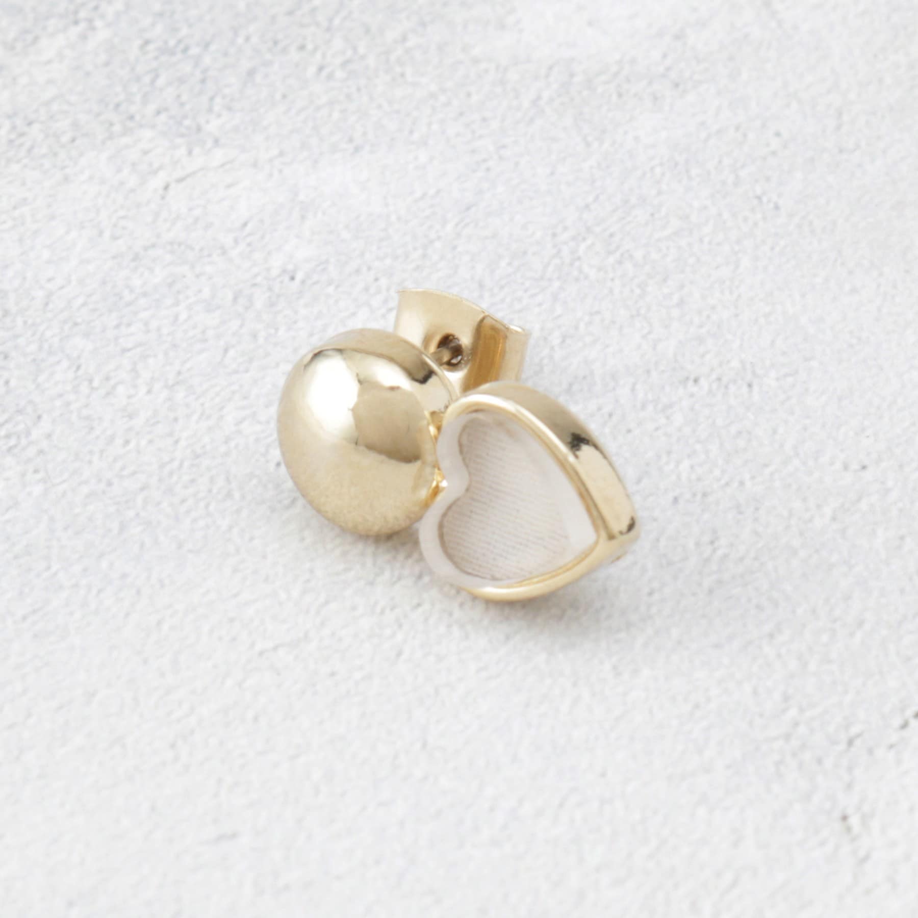 オペーク ドット クリップ OPAQUE.CLIP メタルハートモチーフピアス （ゴールド(007)） ゴールド(007)