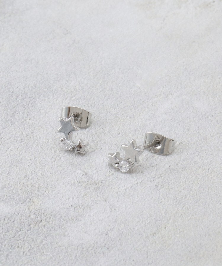 オペーク ドット クリップ OPAQUE.CLIP 星型ビジューミニピアス （シルバー(006)） シルバー(006)